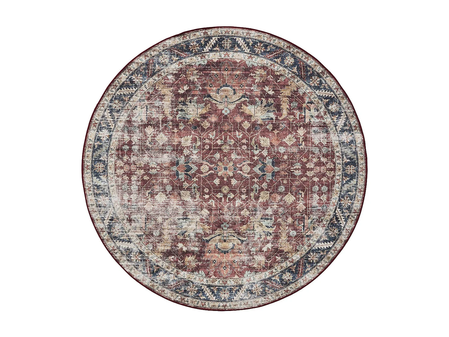 Tapis lavable George Multicouleur ø 120 cm rond