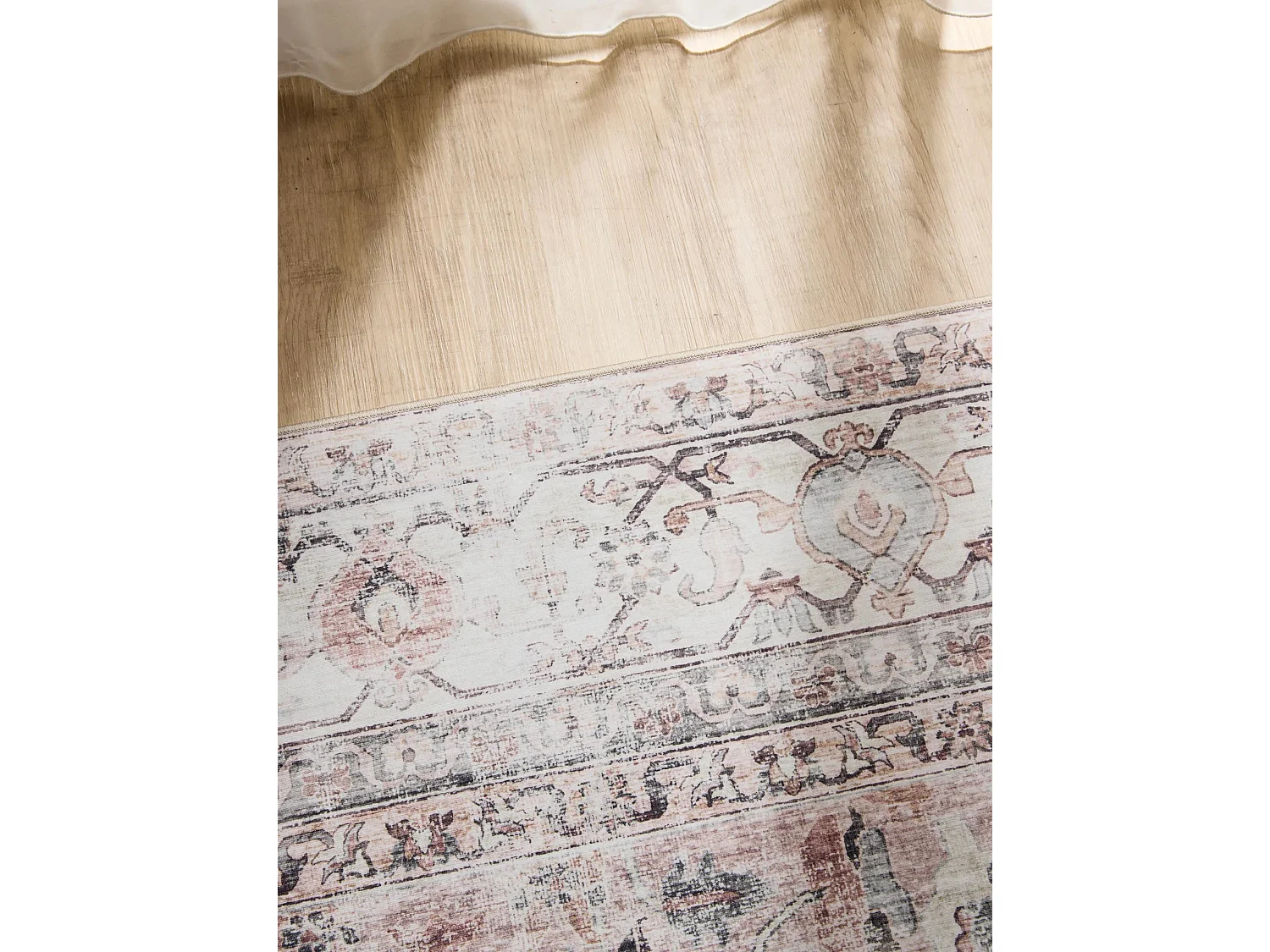 Tapis lavable George Crème/Taupe 200x300 cm