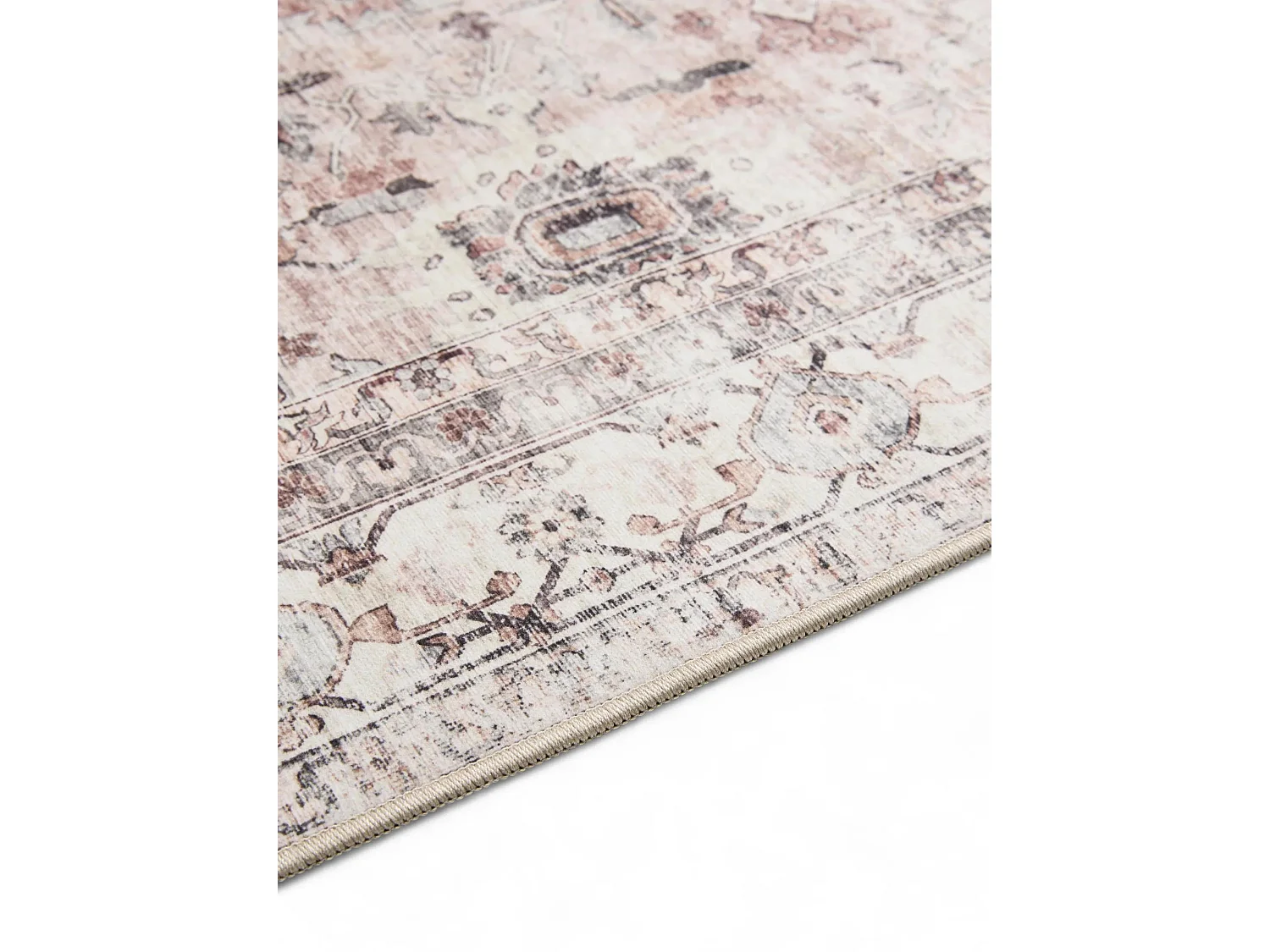 Tapis lavable George Crème/Taupe 200x300 cm