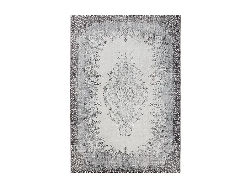 Tapis lavable George Noir/Gris 200x300 cm