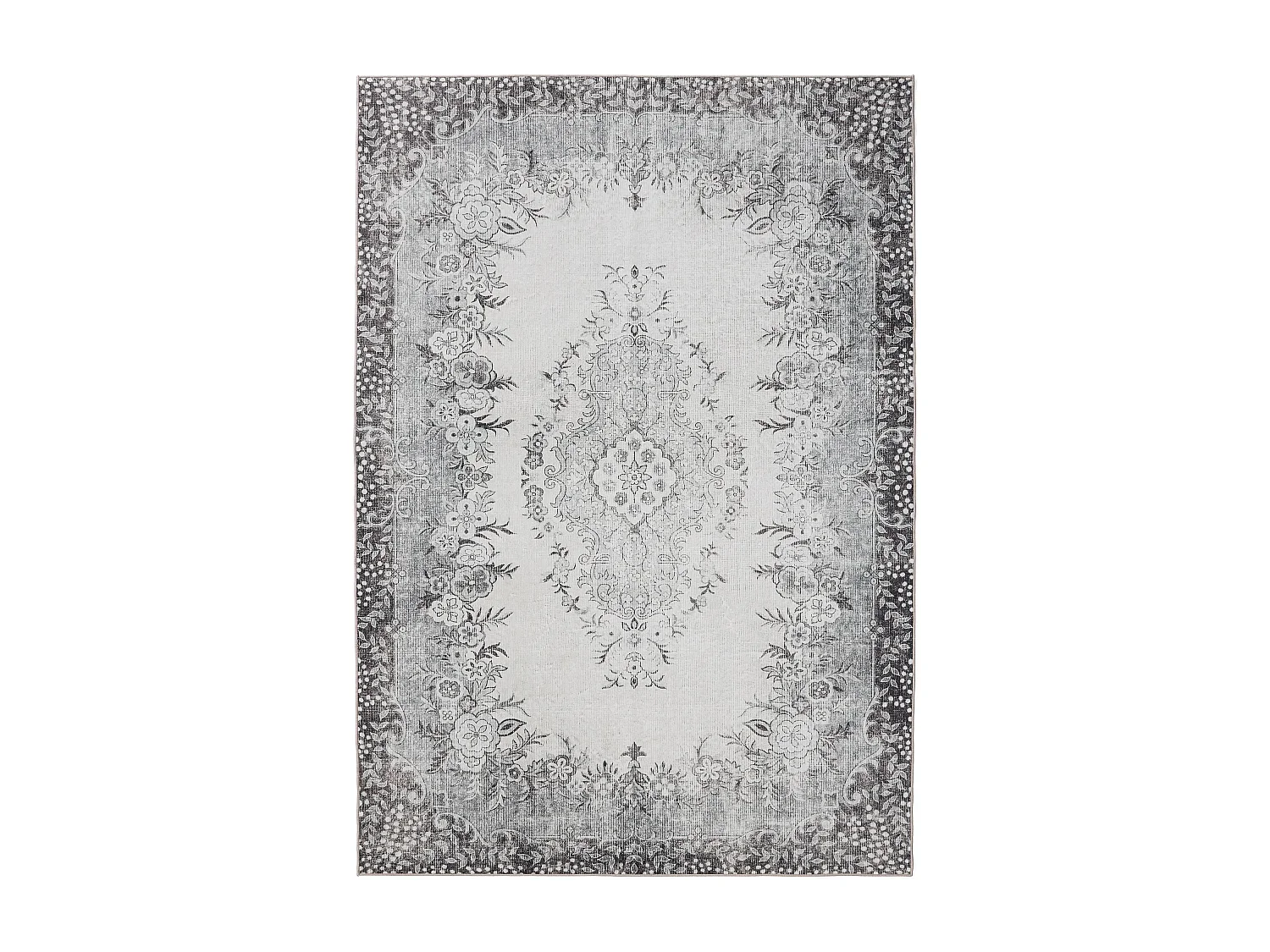 Tapis lavable George Noir/Gris 200x300 cm