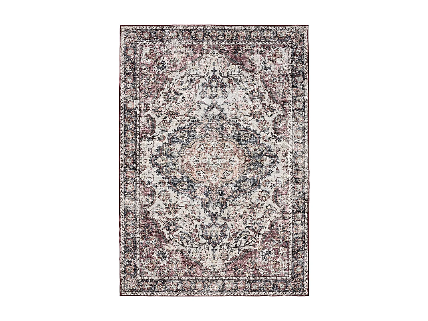 Tapis lavable George Multicouleur/Rouge 160x230 cm