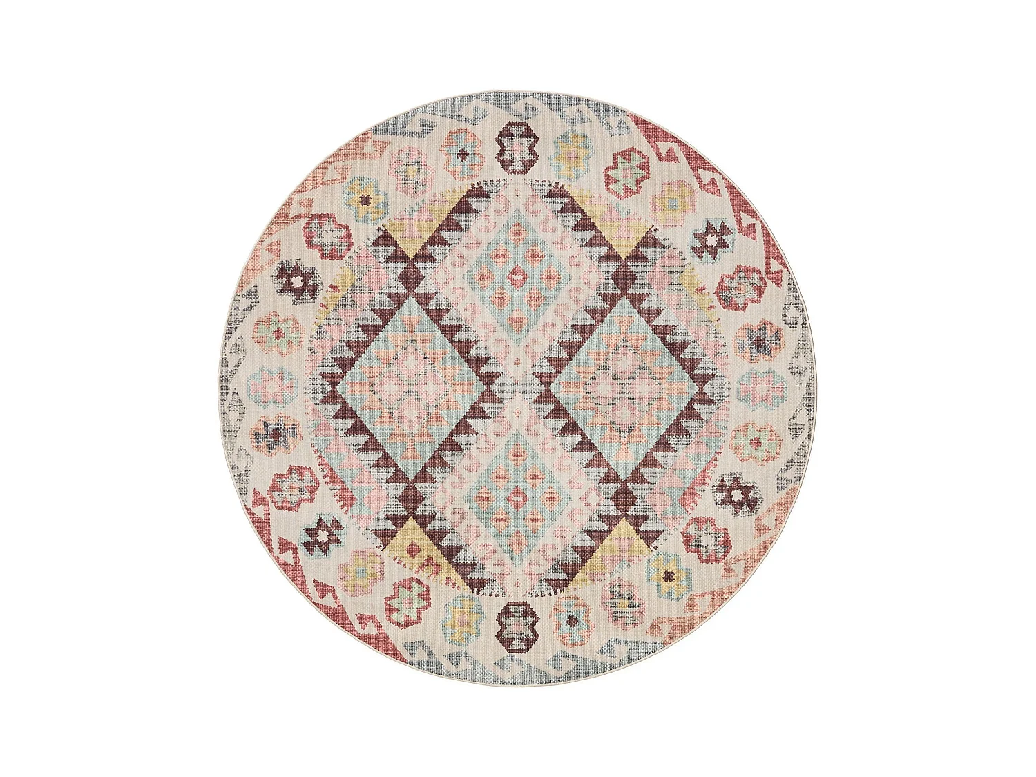 Tapis lavable George Multicouleur ø 120 cm rond