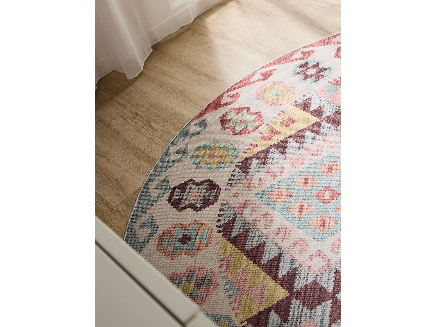 Tapis lavable George Multicouleur ø 120 cm rond