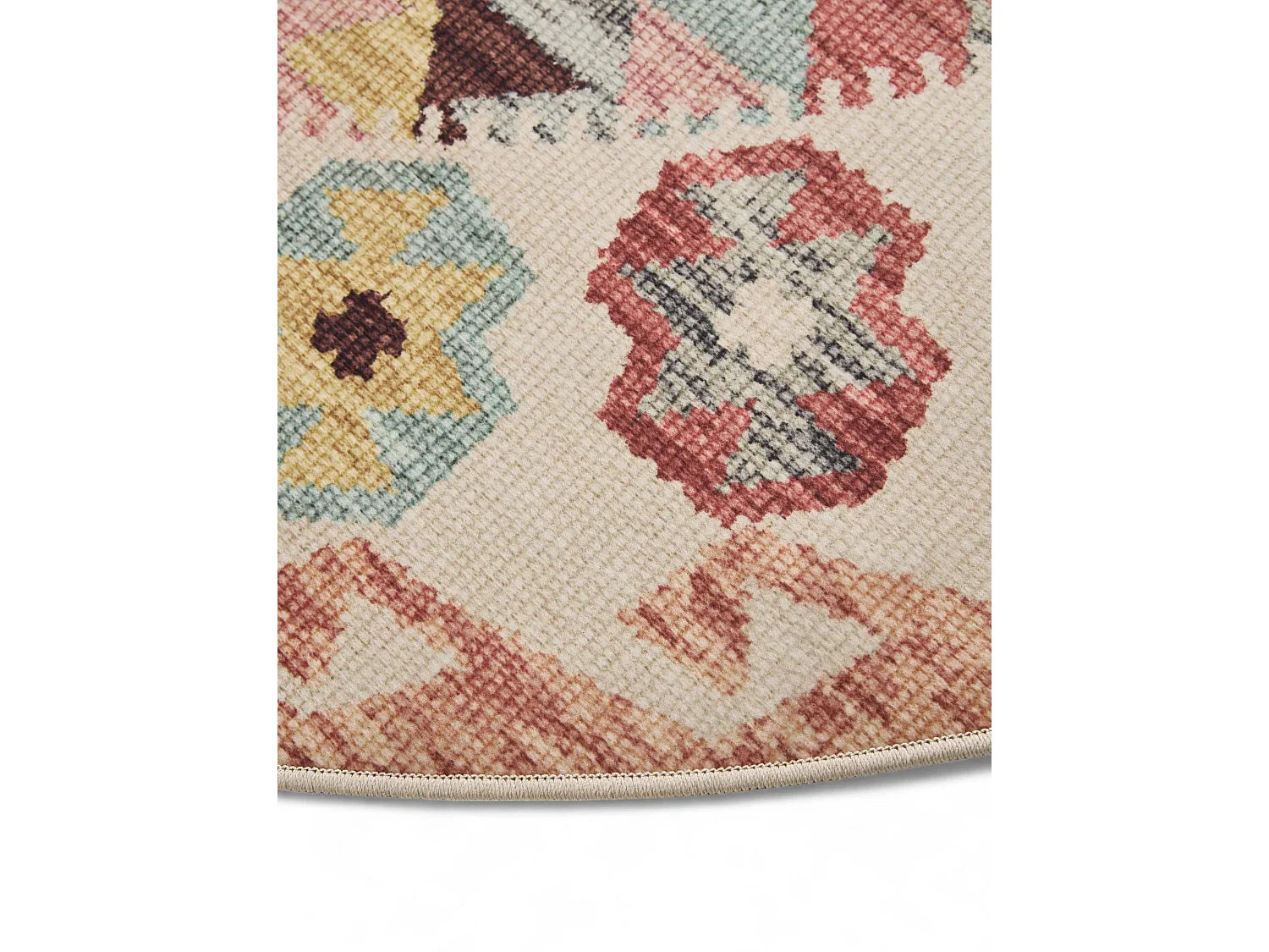 Tapis lavable George Multicouleur ø 120 cm rond