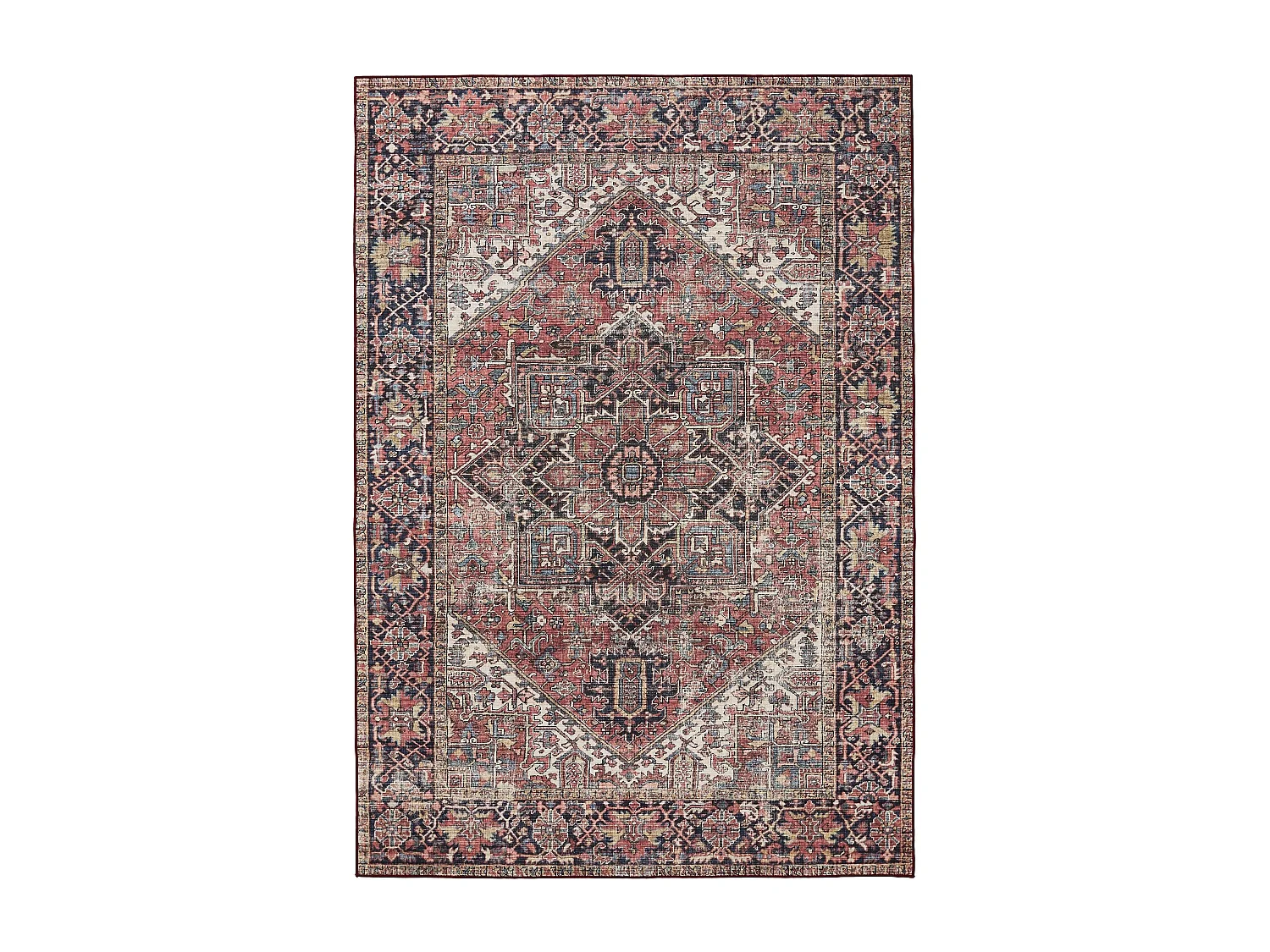 Tapis lavable George Multicouleur/Beige 120x170 cm