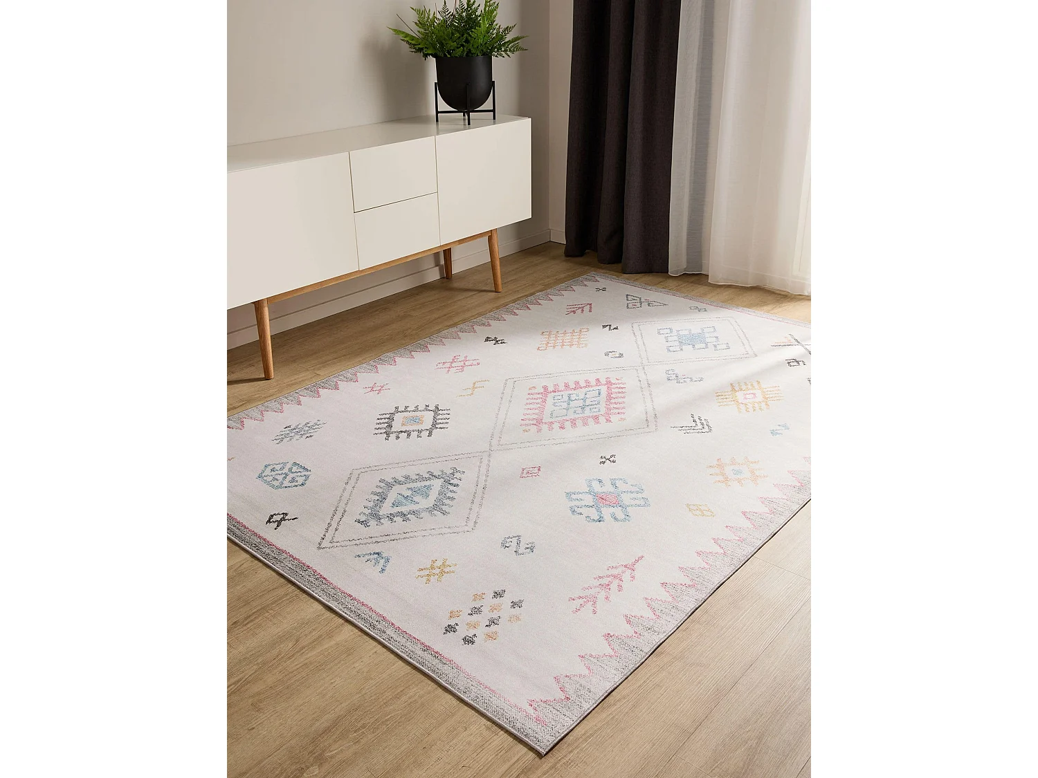 Tapis lavable George Multicouleur 140x200 cm