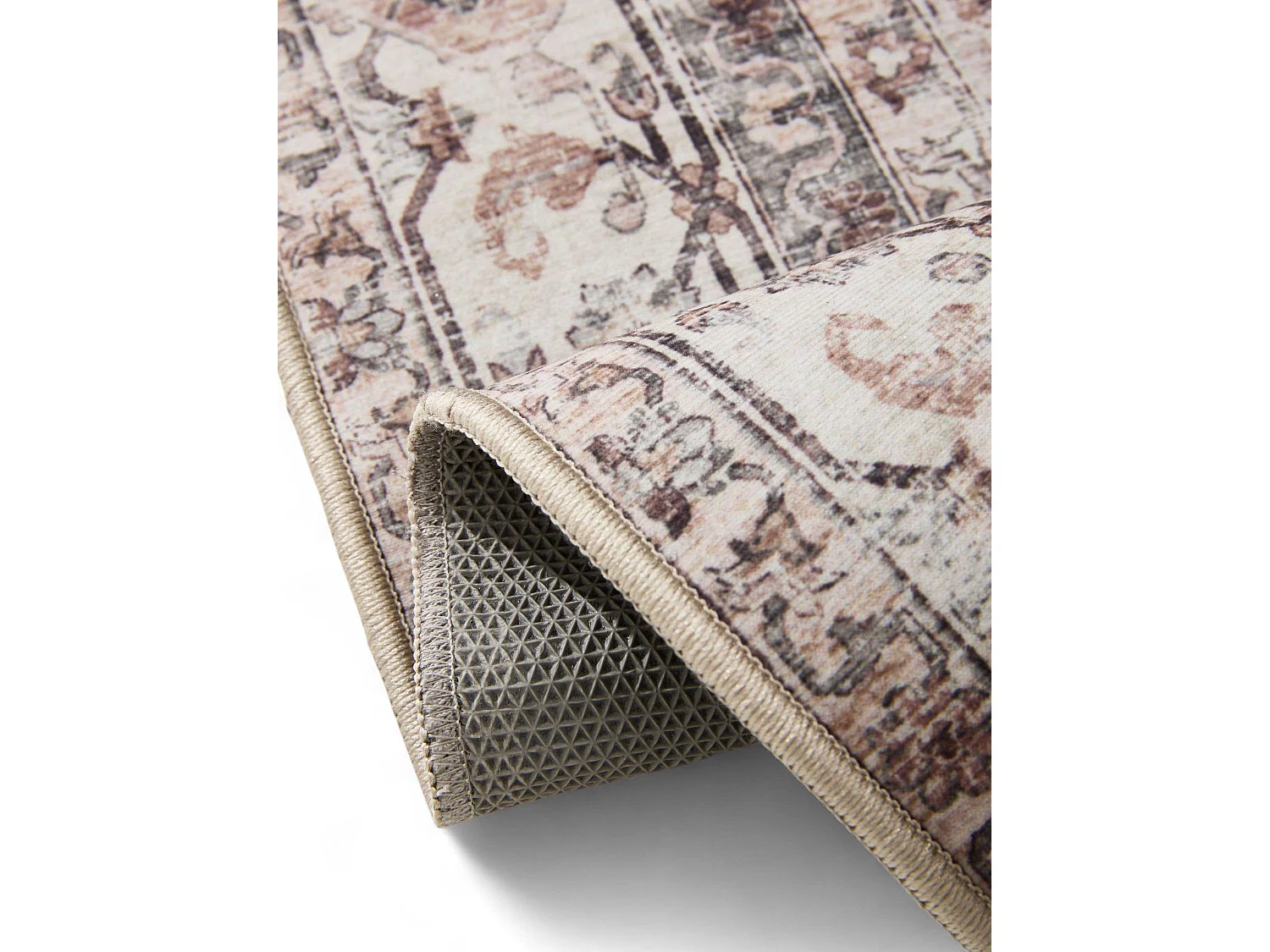 Tapis lavable George Crème/Taupe 120x170 cm