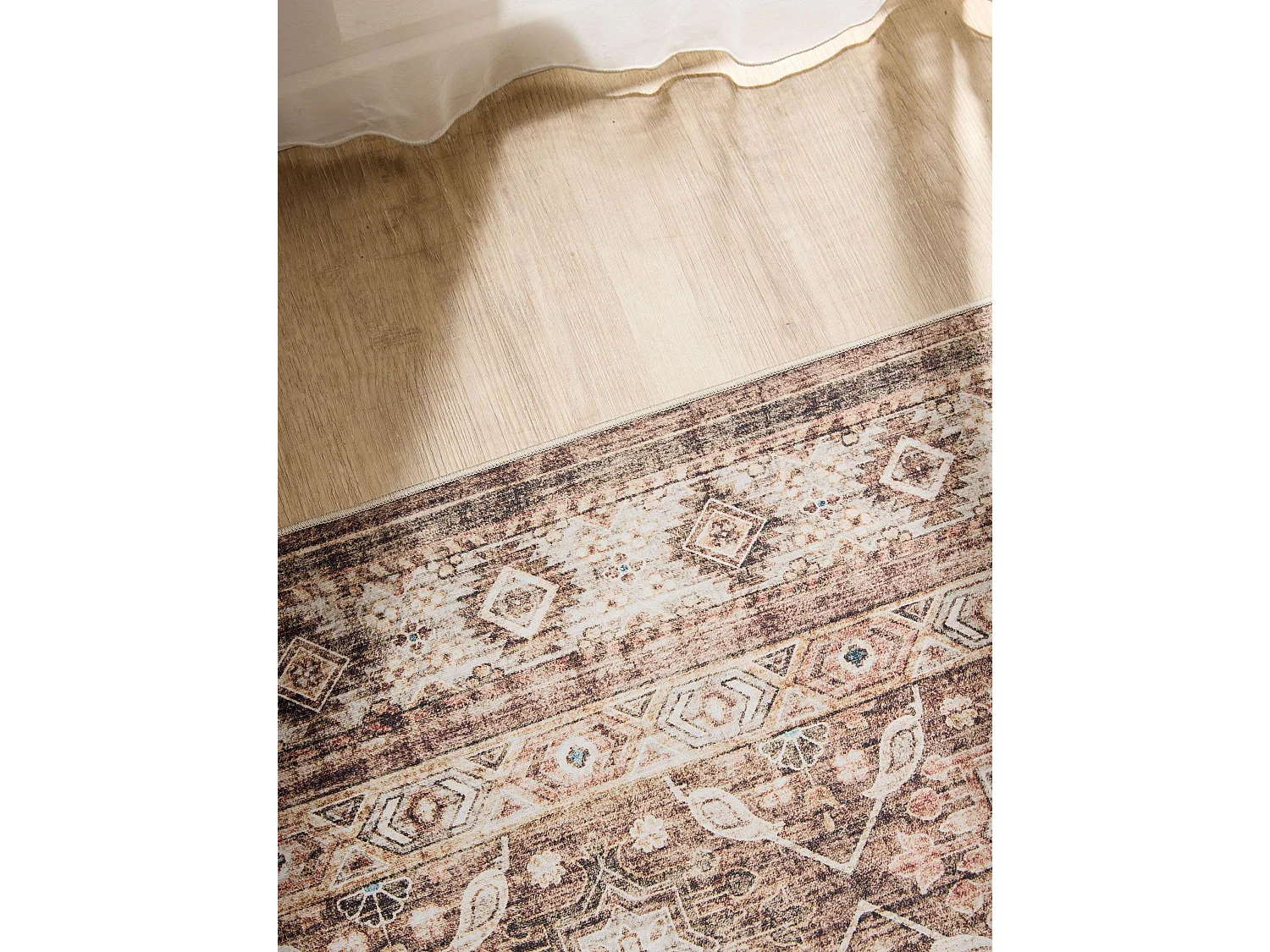 Tapis lavable George Marron 80x150 cm