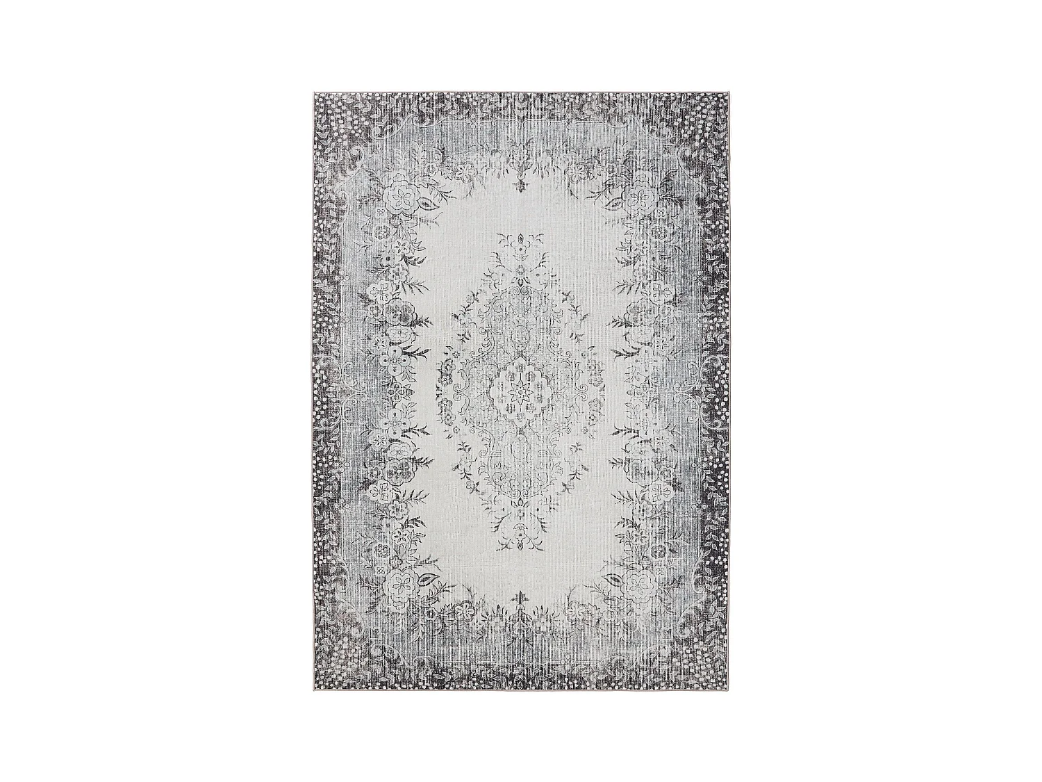 Tapis lavable George Noir/Gris 160x230 cm