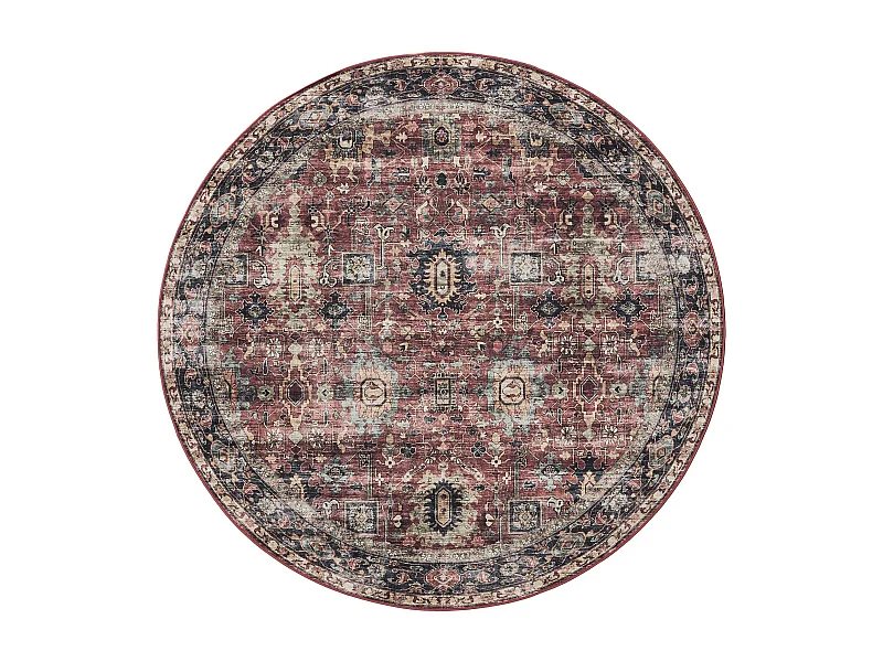 Tapis lavable George Multicouleur ø 160 cm rond