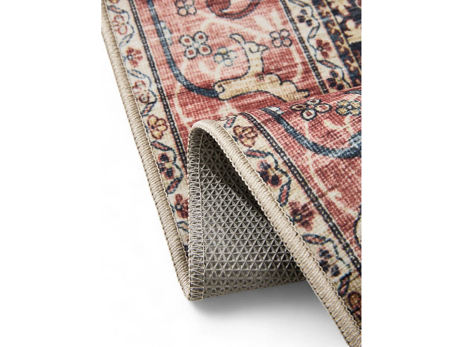 Tapis lavable George Multicouleur/Rouge 60x120 cm