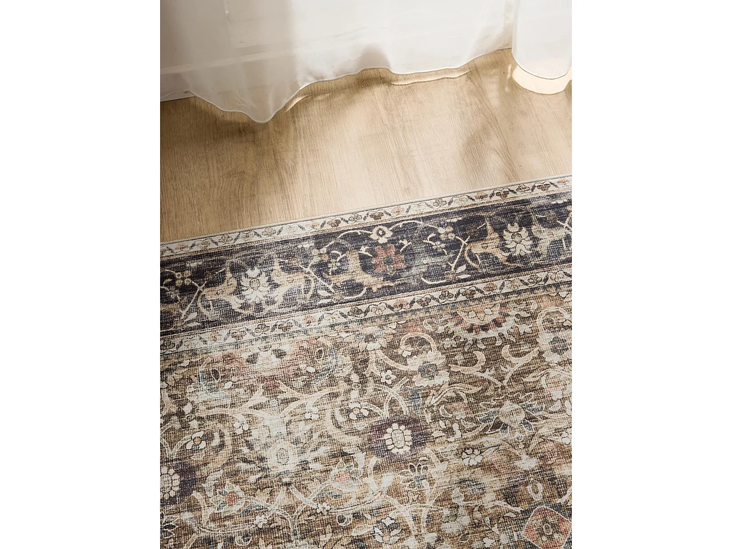 Tapis lavable George Anthracite/Taupe 200x300 cm