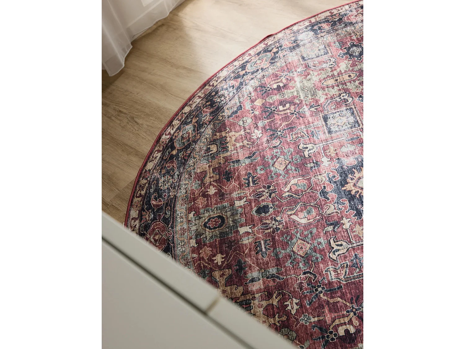 Tapis lavable George Multicouleur ø 120 cm rond