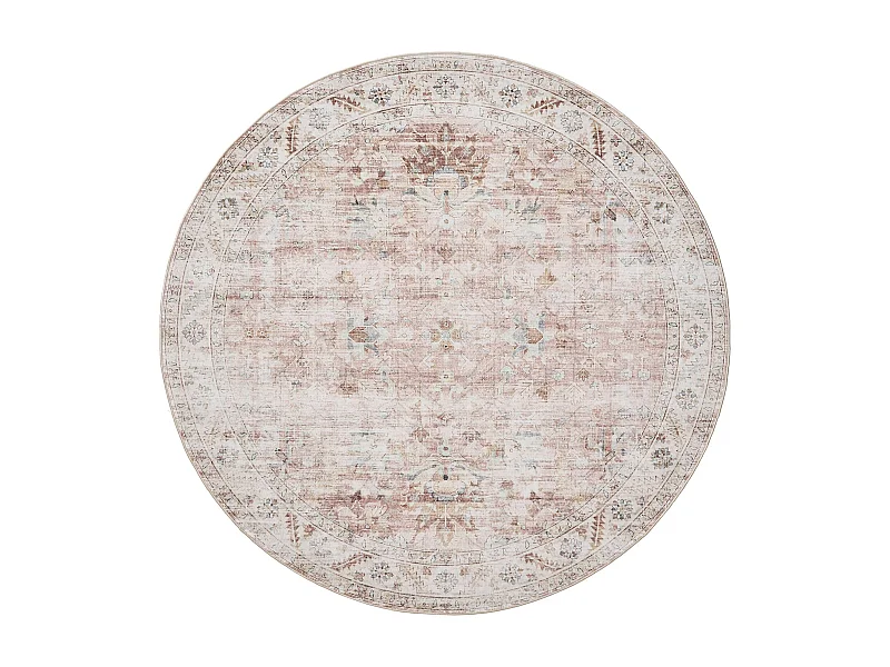 Tapis lavable George Rose ø 160 cm rond