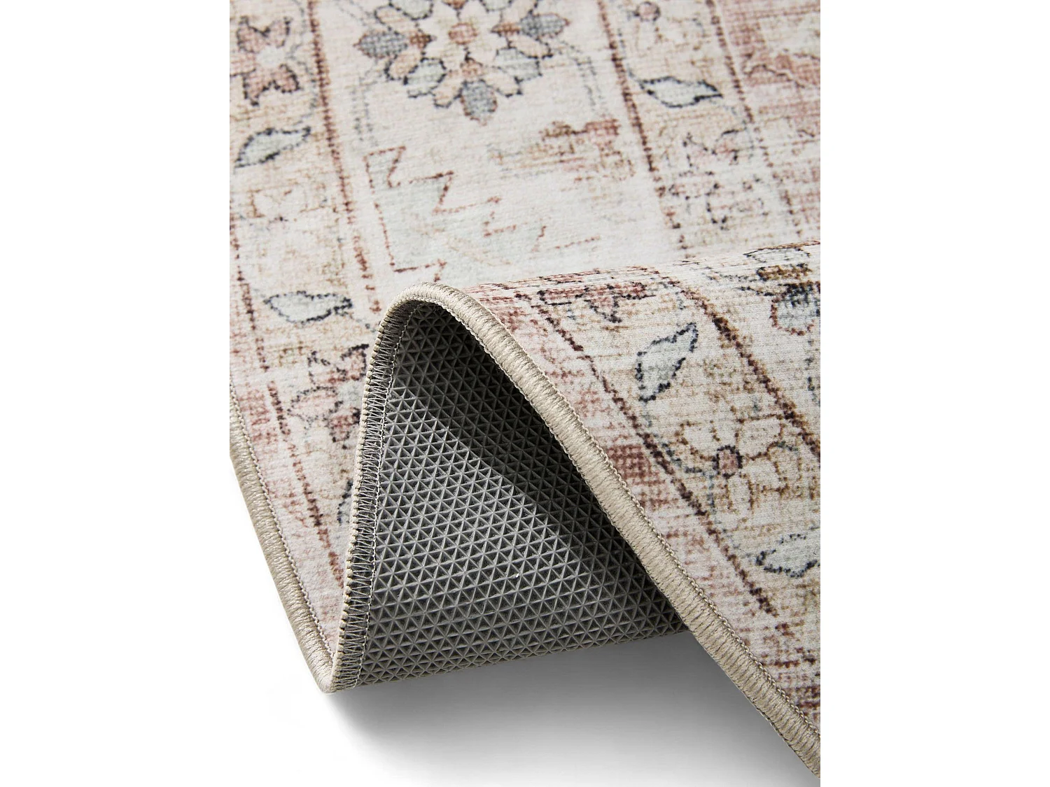 Tapis lavable George Rose ø 160 cm rond