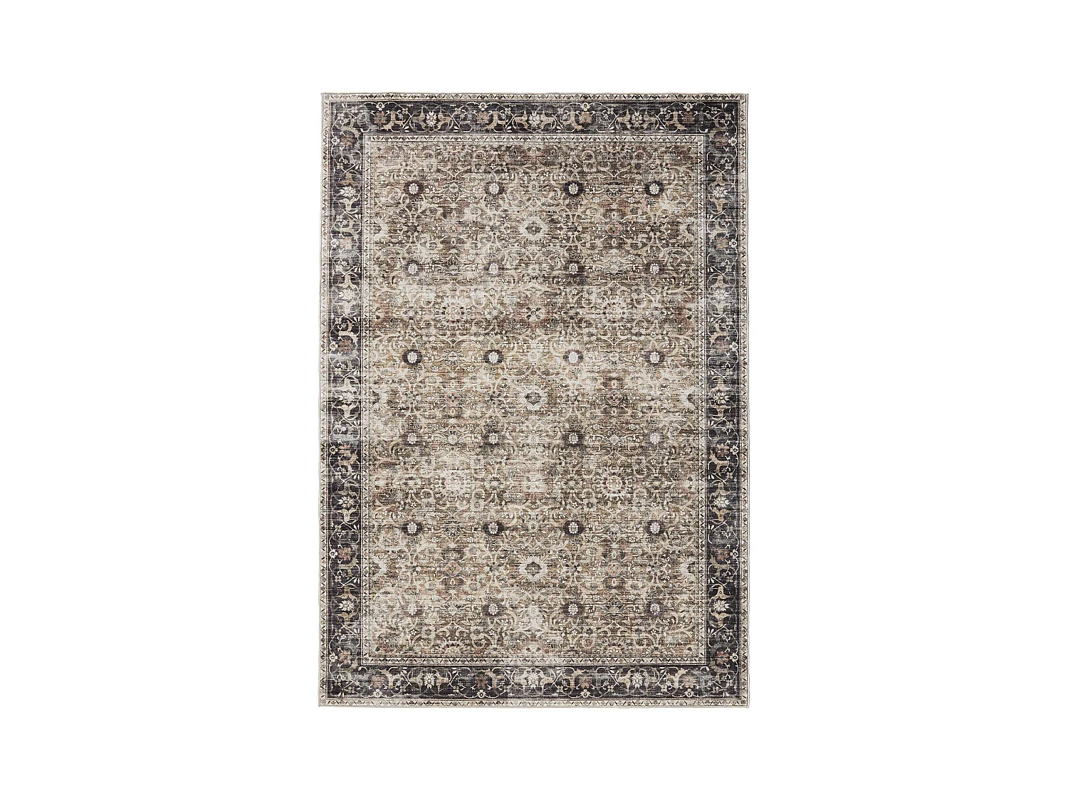 Tapis lavable George Anthracite/Taupe 140x200 cm