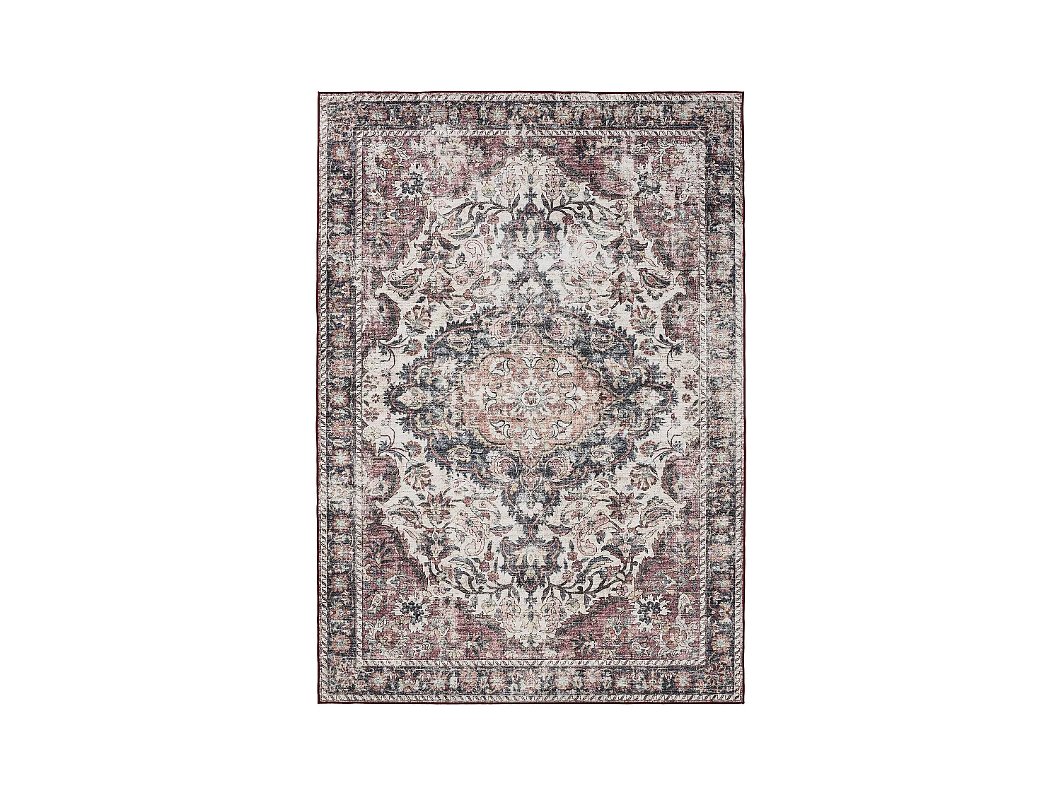Tapis lavable George Multicouleur/Rouge 200x300 cm