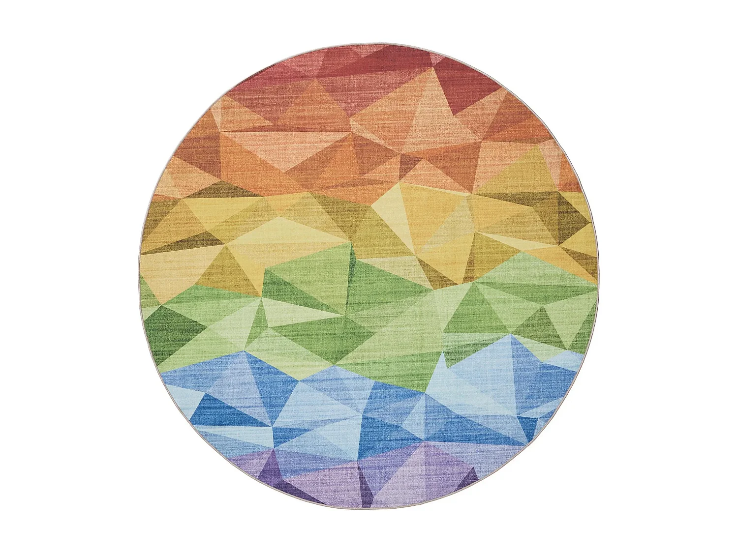 Tapis lavable George Multicouleur ø 120 cm rond
