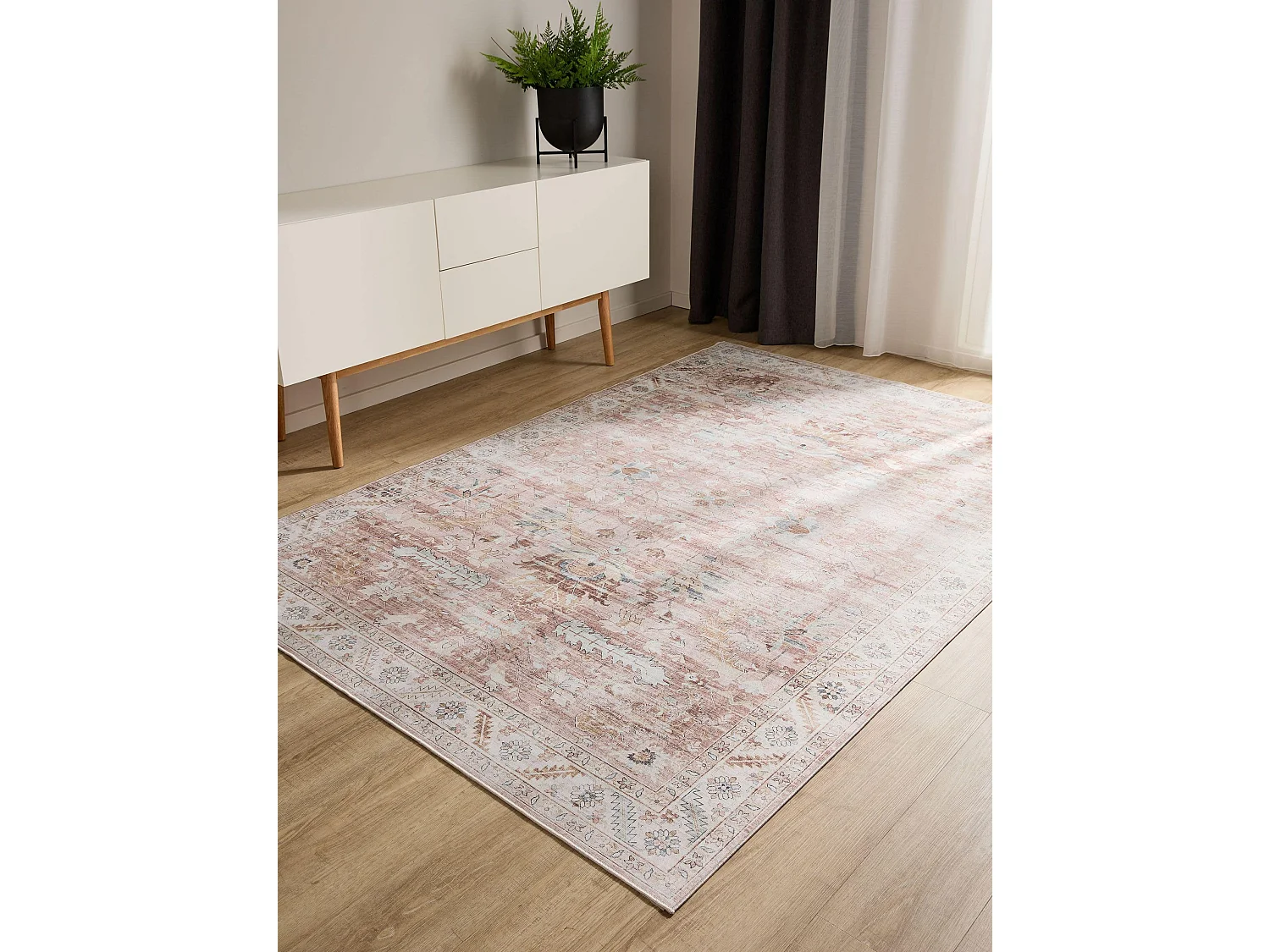 Tapis lavable George Rose 120x170 cm