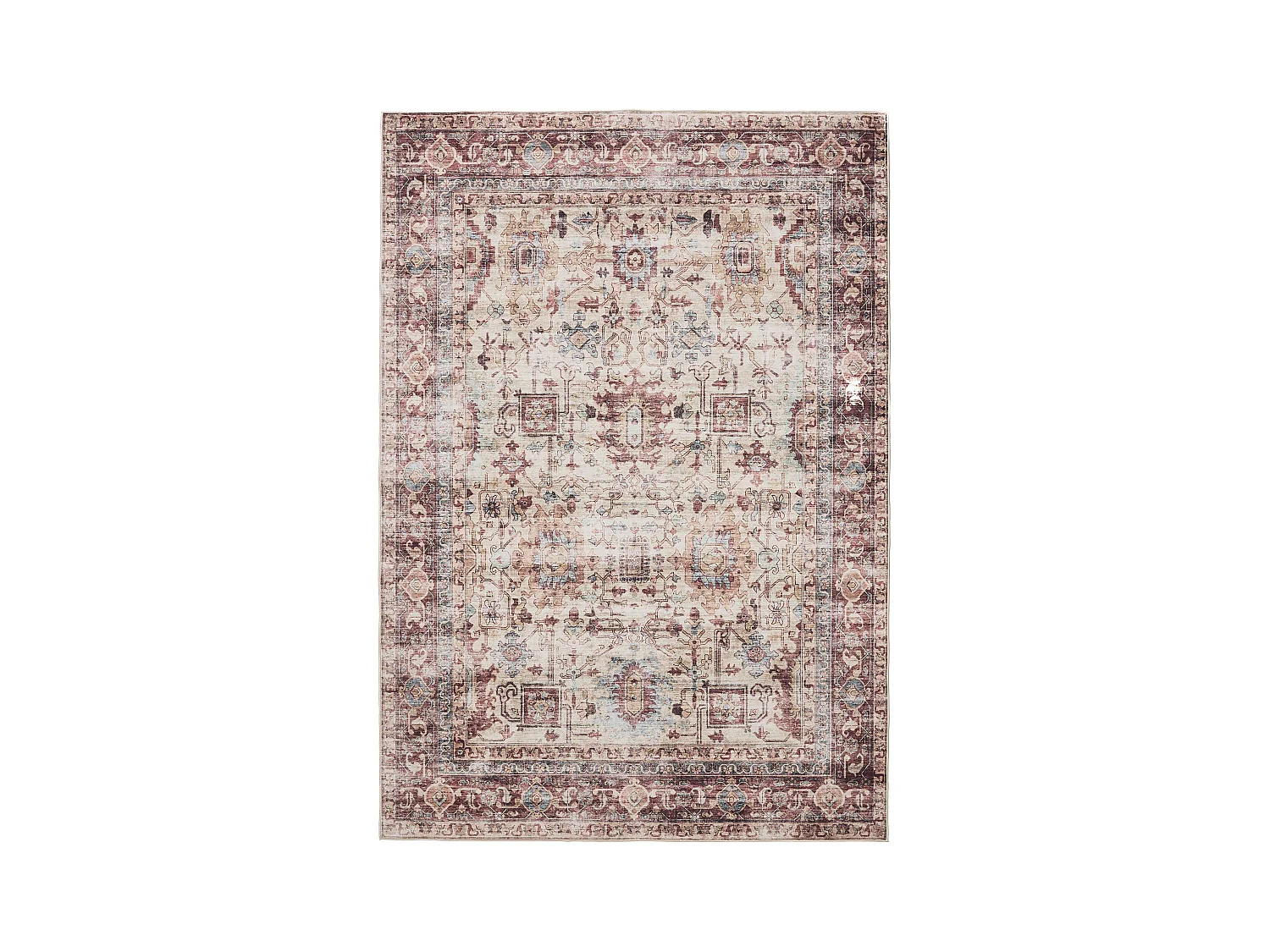 Tapis lavable George Multicouleur/Fuchsia 140x200 cm