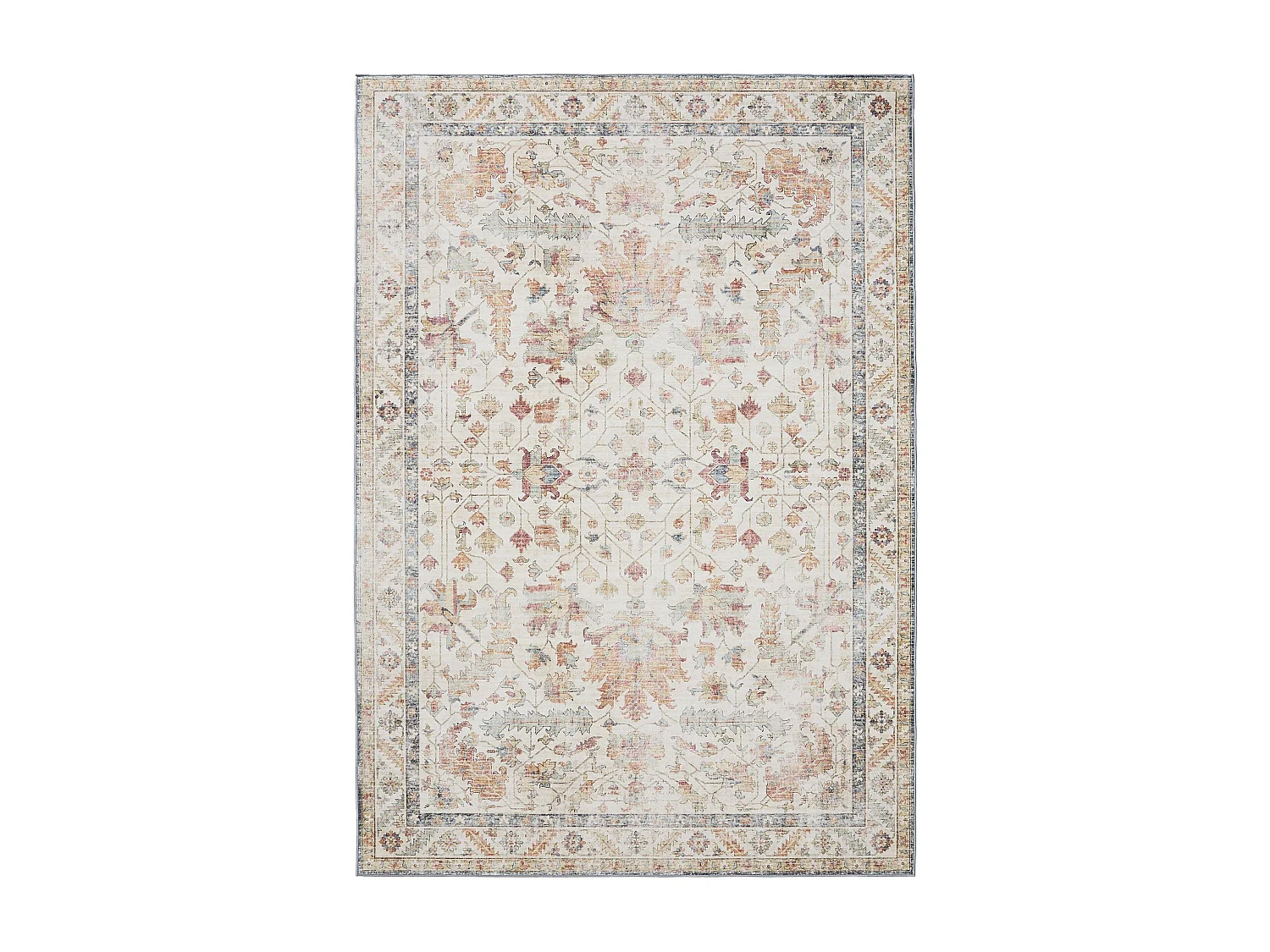 Tapis lavable George Multicouleur/Beige 60x120 cm