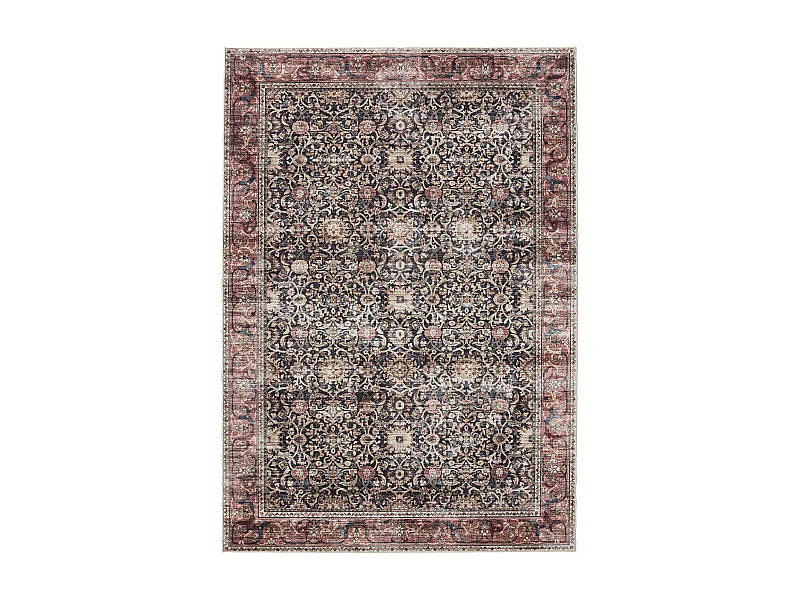 Tapis lavable George Multicouleur/Rouge 140x200 cm