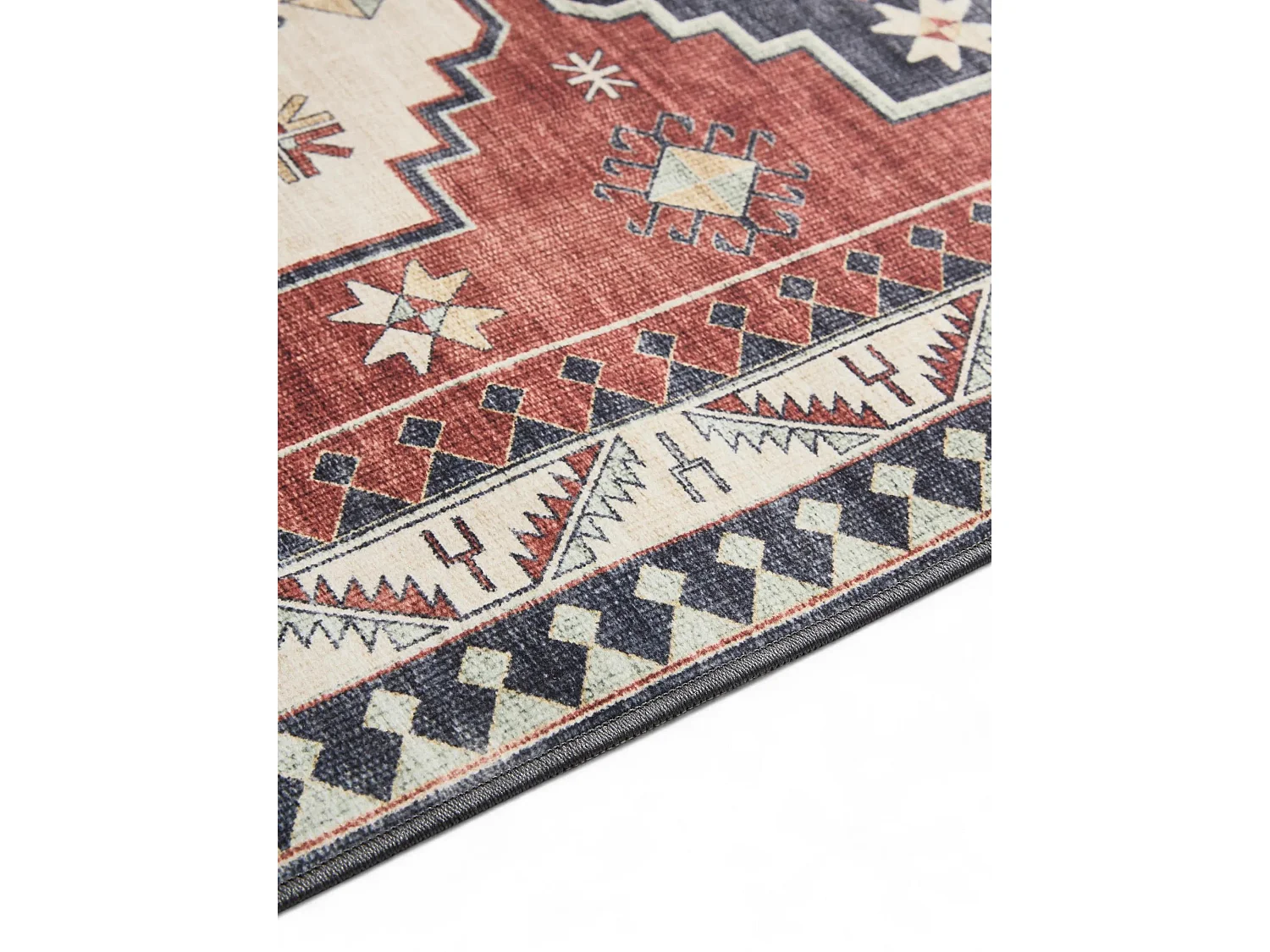 Tapis lavable George Multicouleur/Bleu 140x200 cm