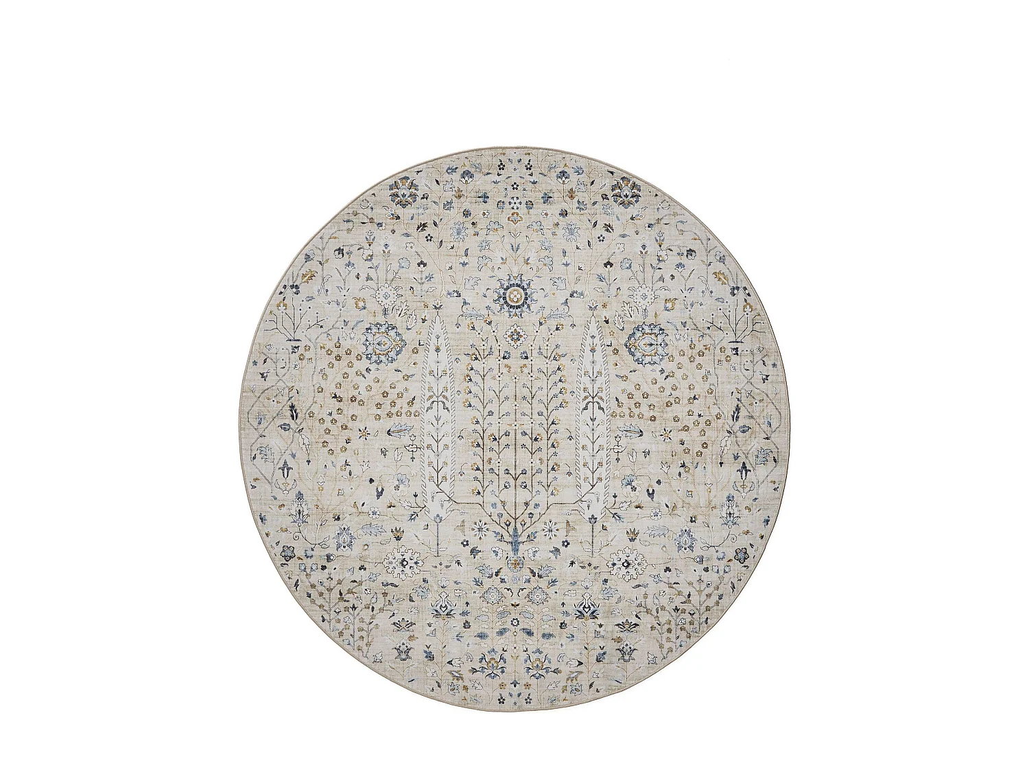 Tapis lavable George Beige ø 120 cm rond