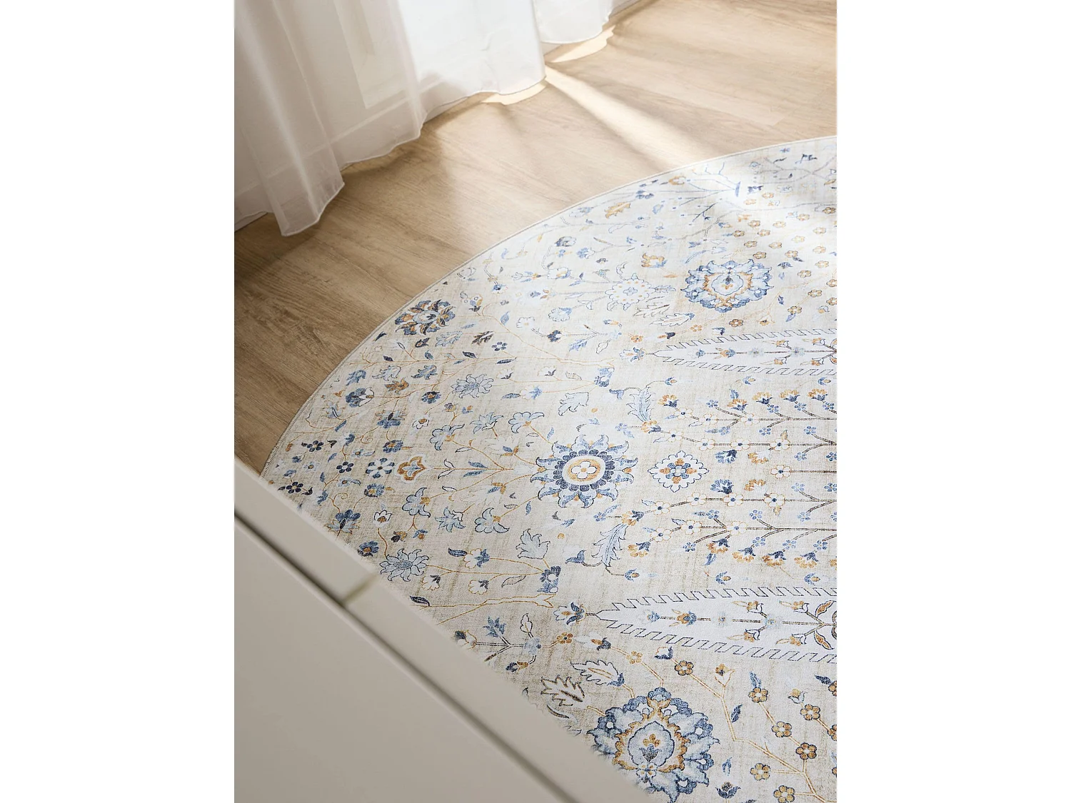 Tapis lavable George Beige ø 120 cm rond