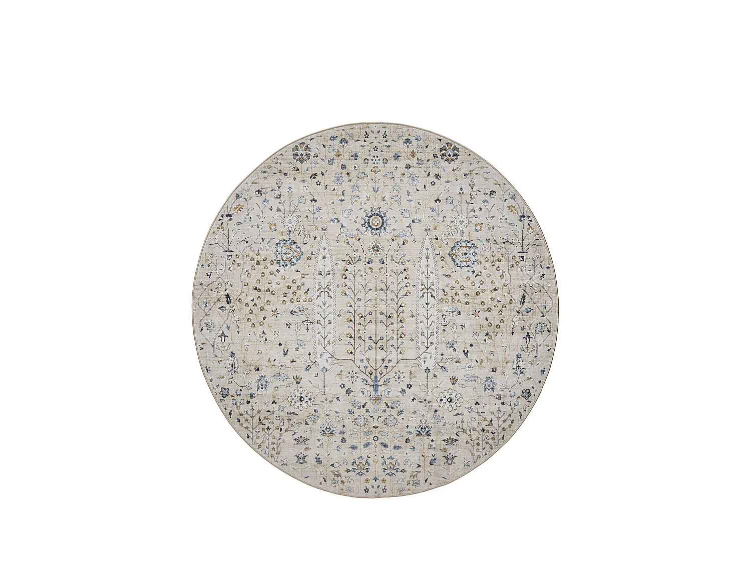 Tapis lavable George Beige ø 120 cm rond