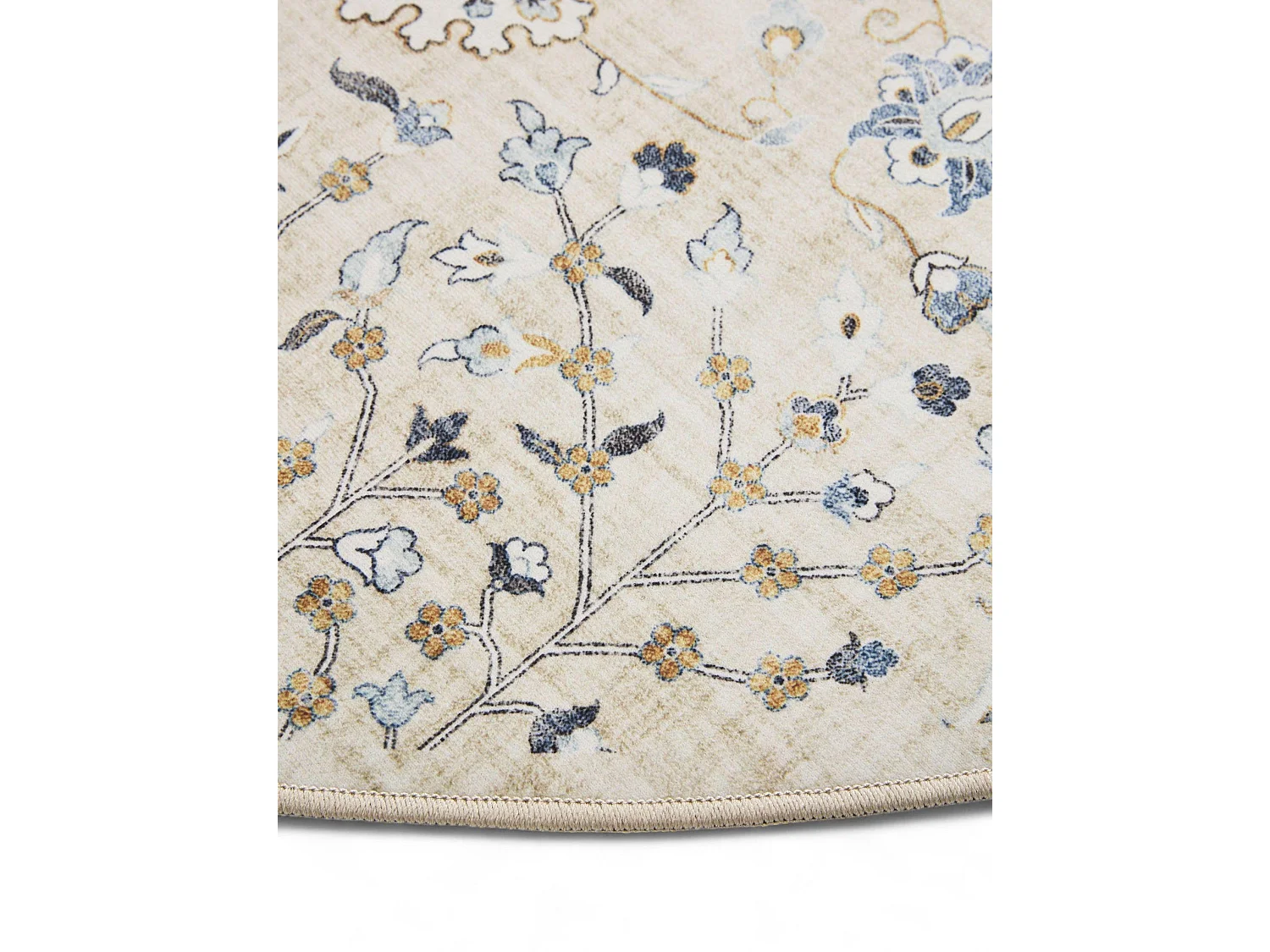 Tapis lavable George Beige ø 120 cm rond