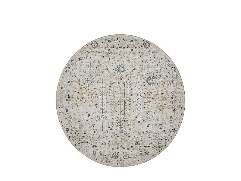 Tapis lavable George Beige ø 120 cm rond