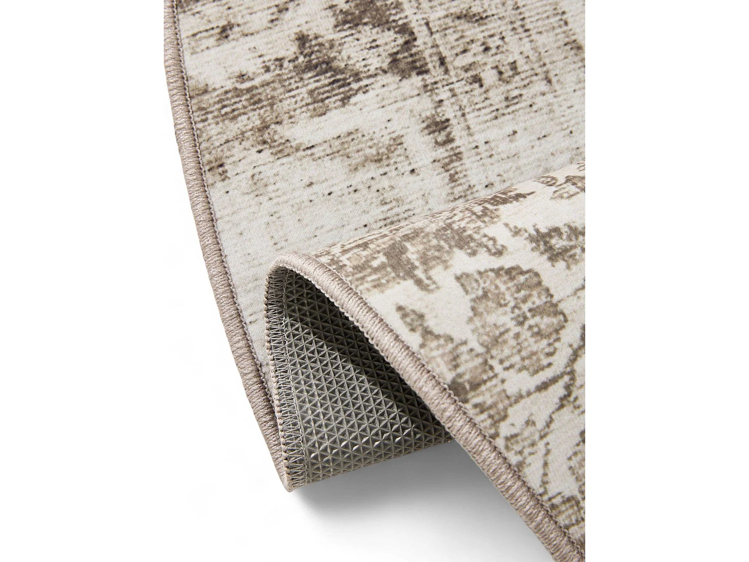 Tapis lavable George Gris ø 120 cm rond