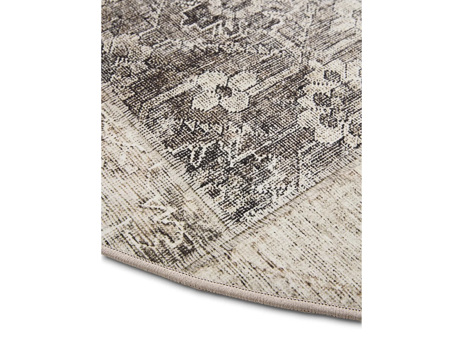 Tapis lavable George Gris ø 120 cm rond