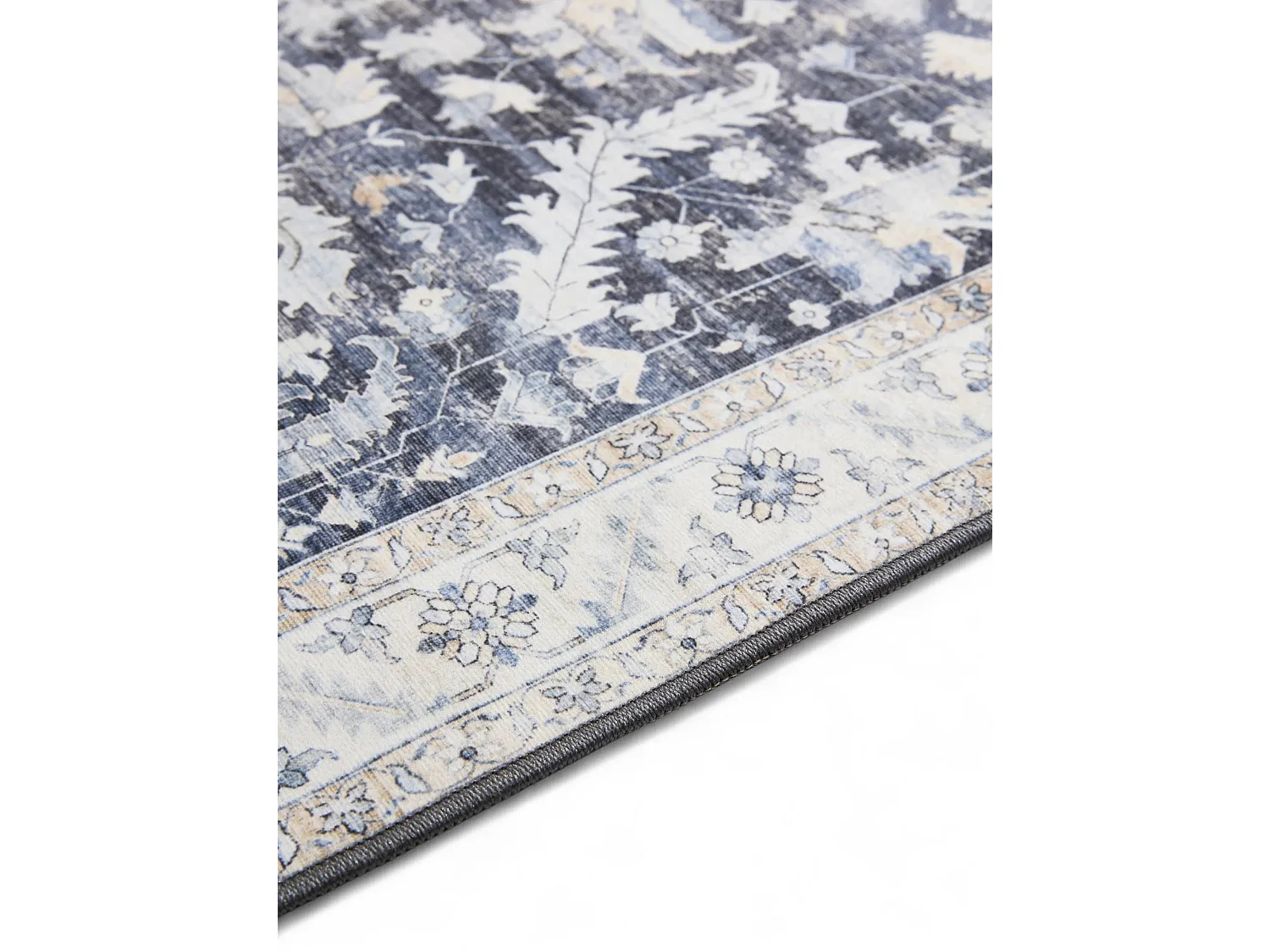 Tapis lavable George Bleu 80x150 cm