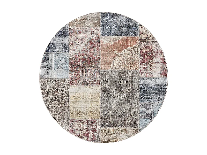 Tapis lavable George Multicouleur ø 120 cm rond