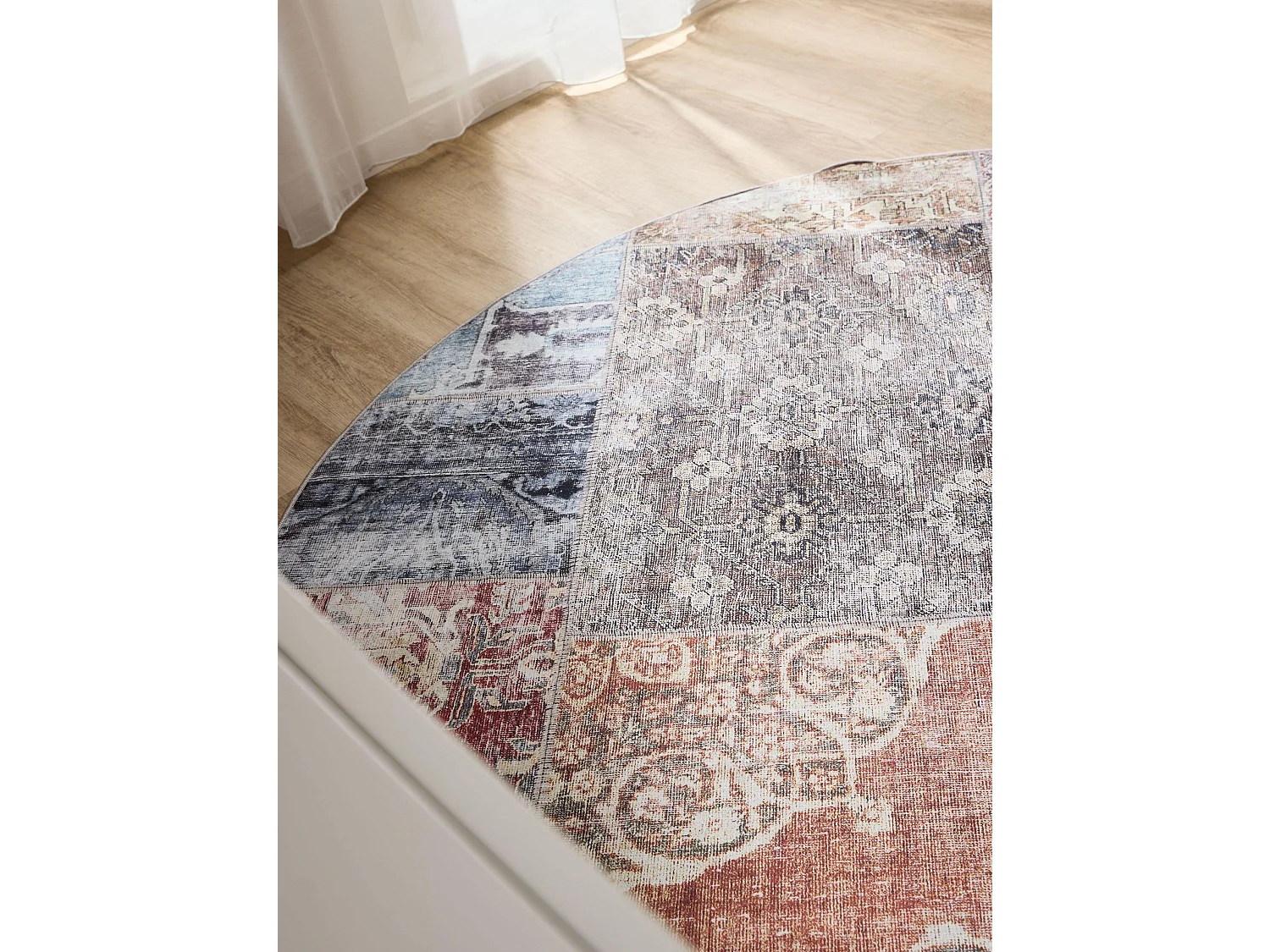 Tapis lavable George Multicouleur ø 120 cm rond