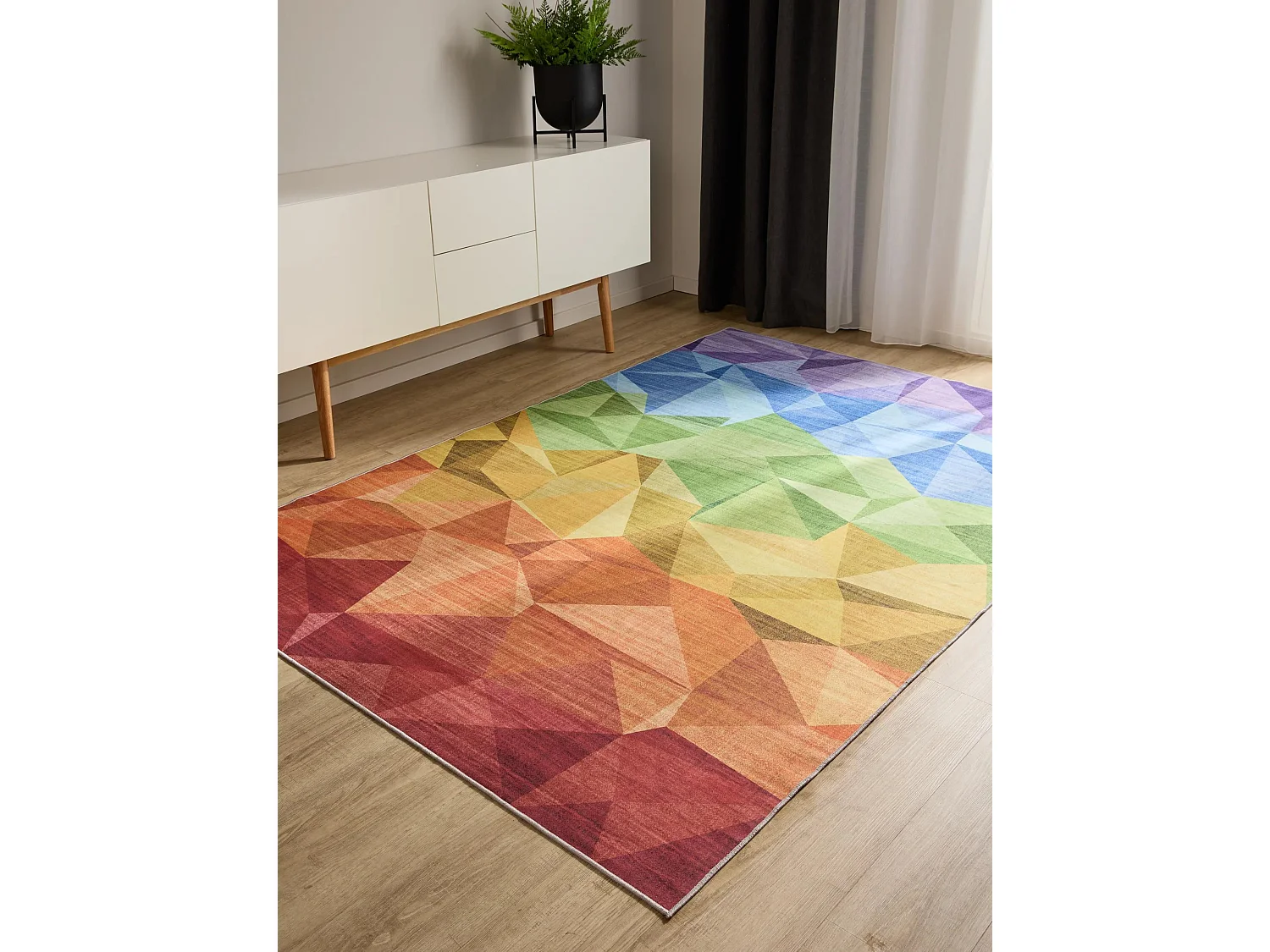 Tapis lavable George Multicouleur 120x170 cm