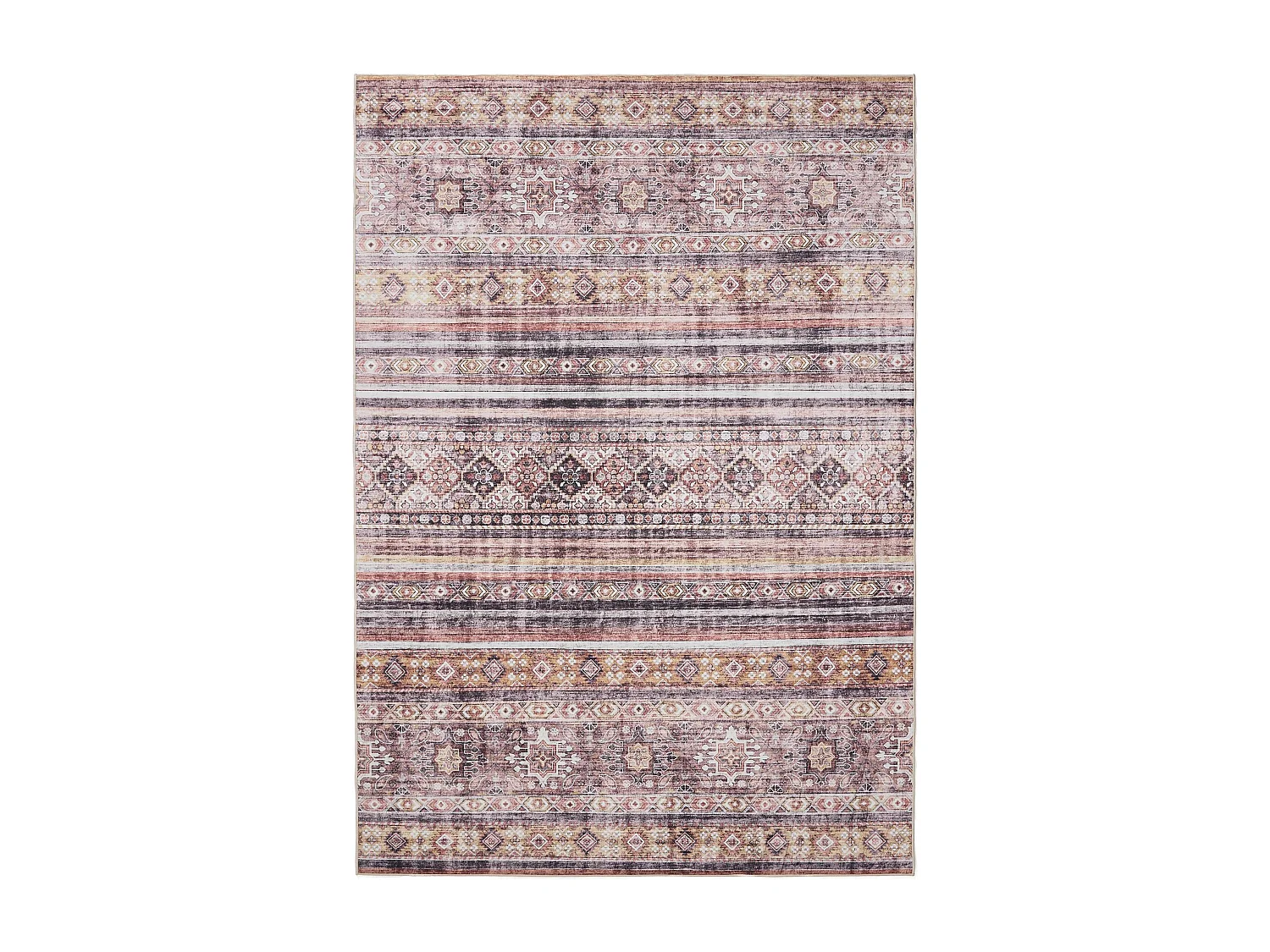 Tapis lavable George Multicouleur/Fuchsia 240x340 cm