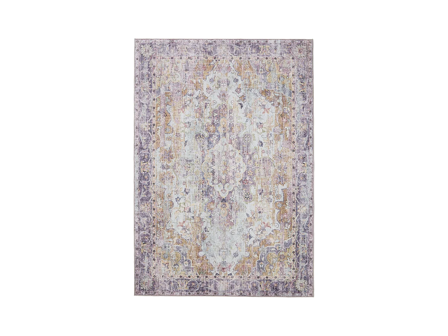 Tapis lavable George Multicouleur/Mauve 80x150 cm