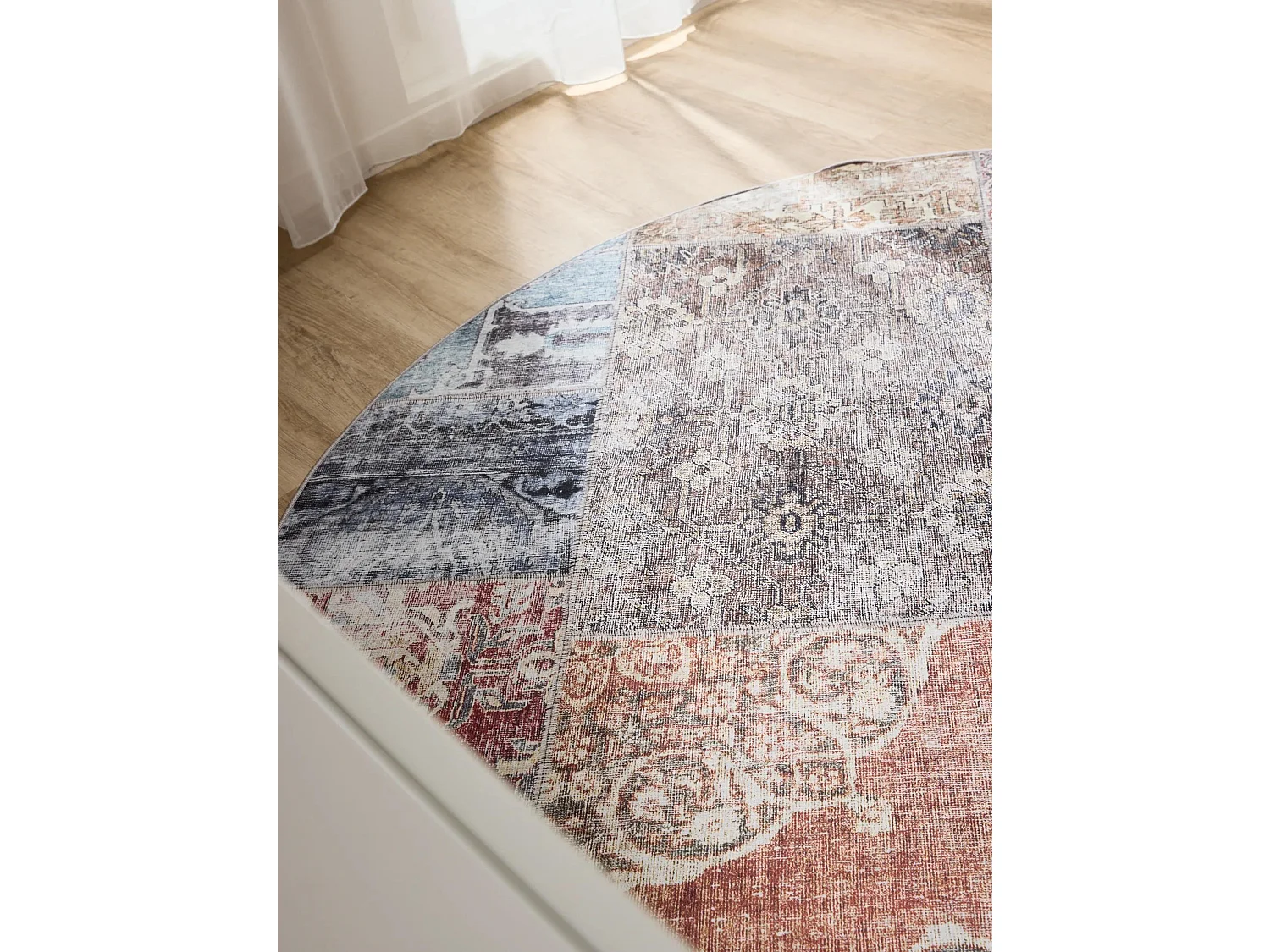 Tapis lavable George Multicouleur ø 160 cm rond