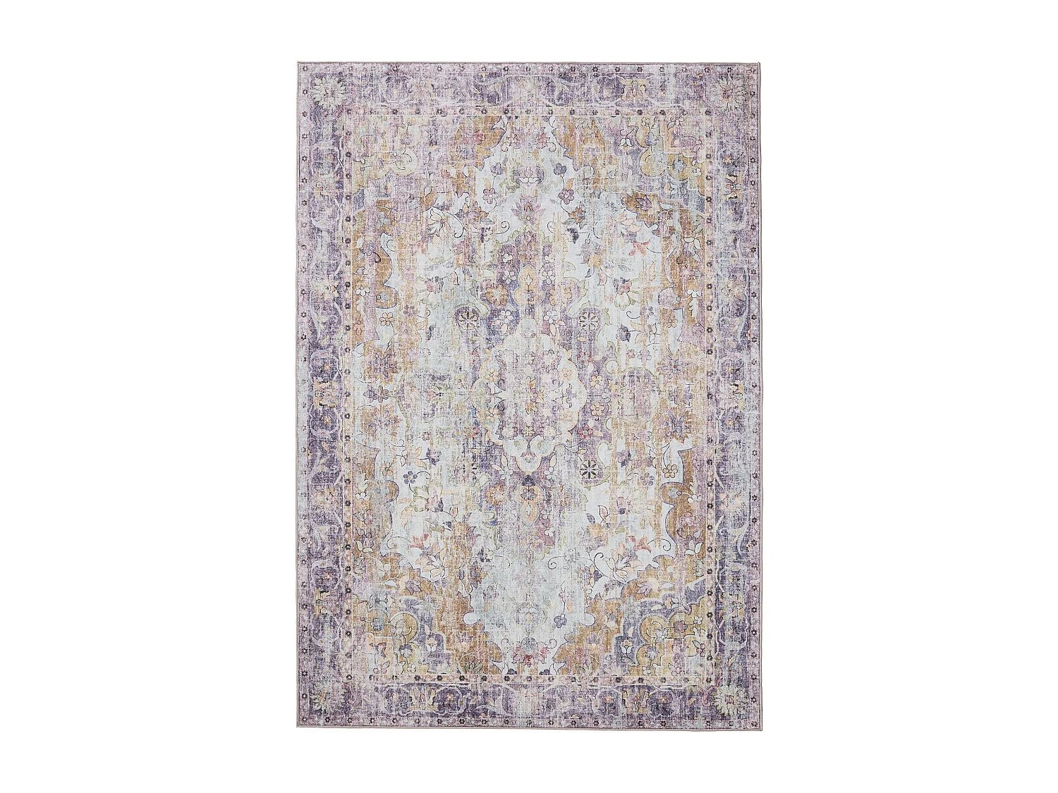Tapis lavable George Multicouleur/Mauve 300x400 cm