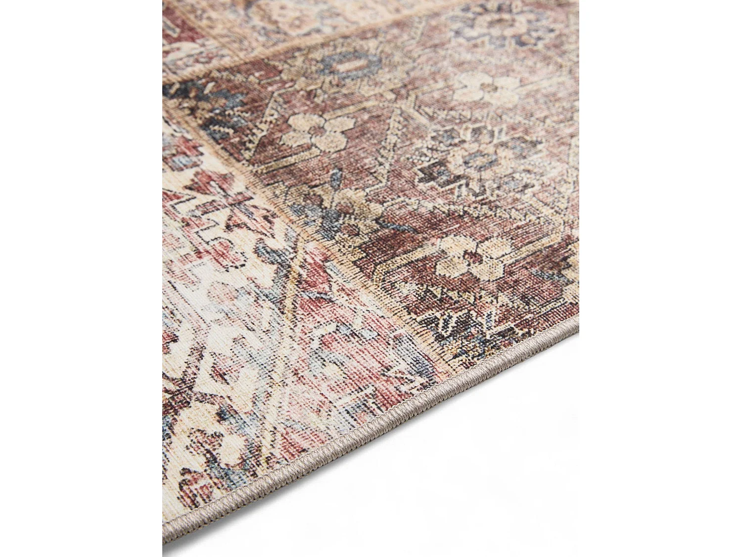 Tapis lavable George Multicouleur/Marron 60x120 cm