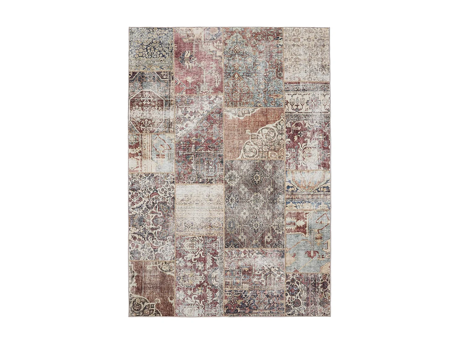 Tapis lavable George Multicouleur/Marron 60x120 cm