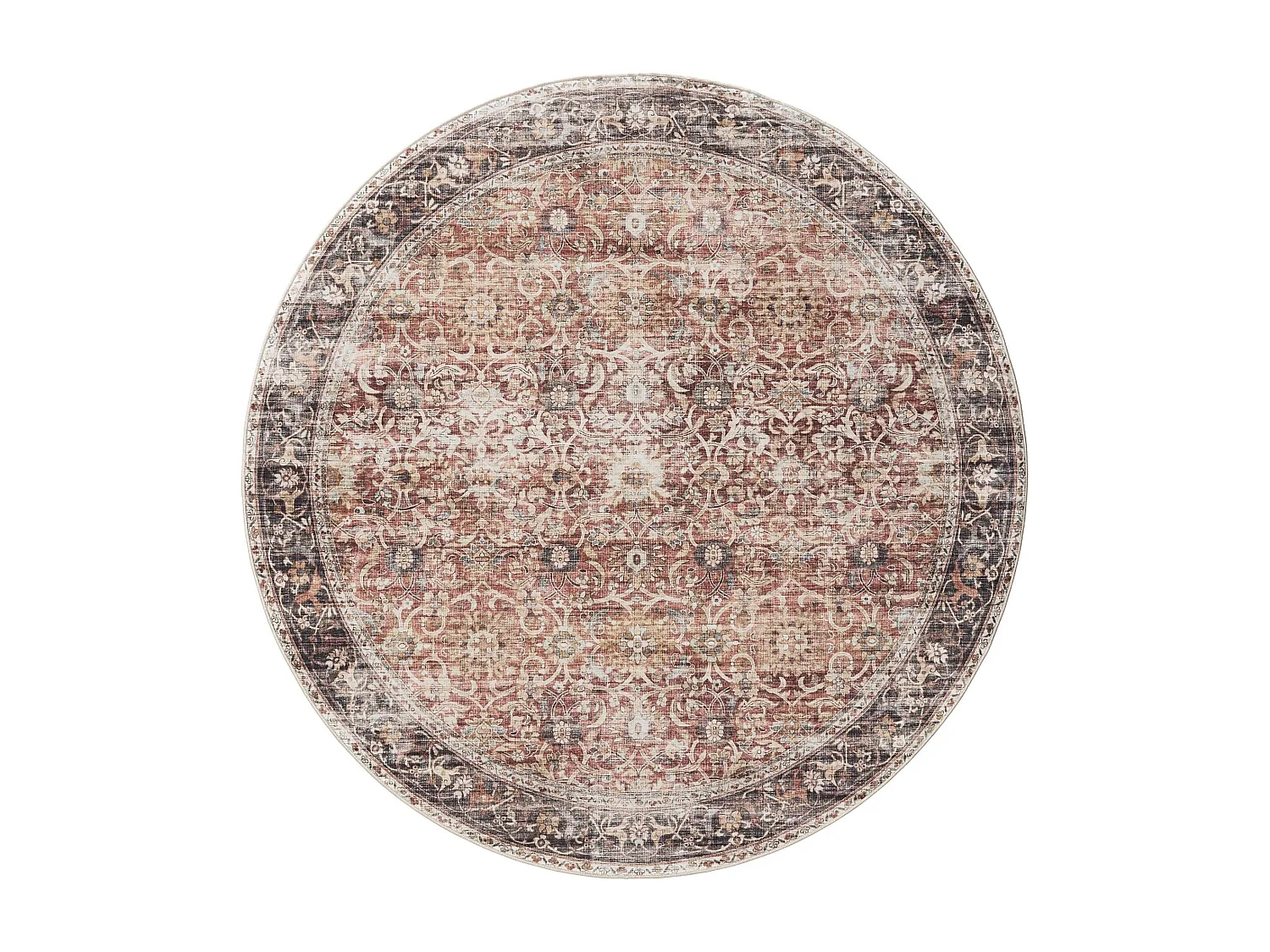 Tapis lavable George Multicouleur ø 120 cm rond