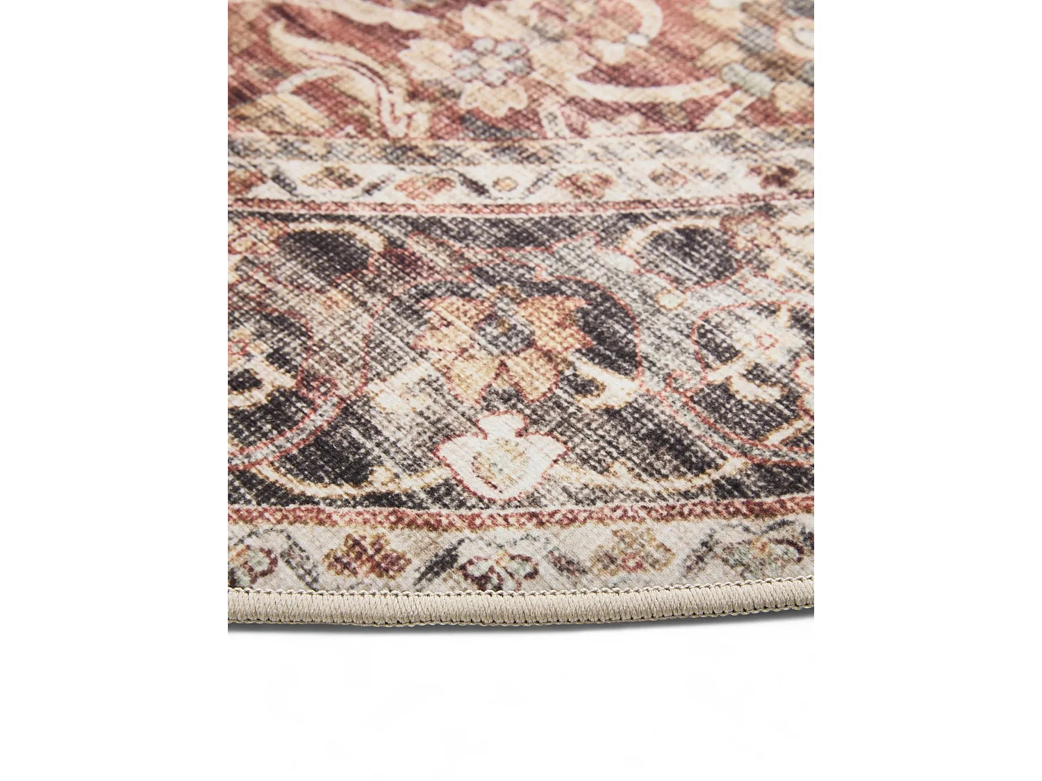 Tapis lavable George Multicouleur ø 120 cm rond