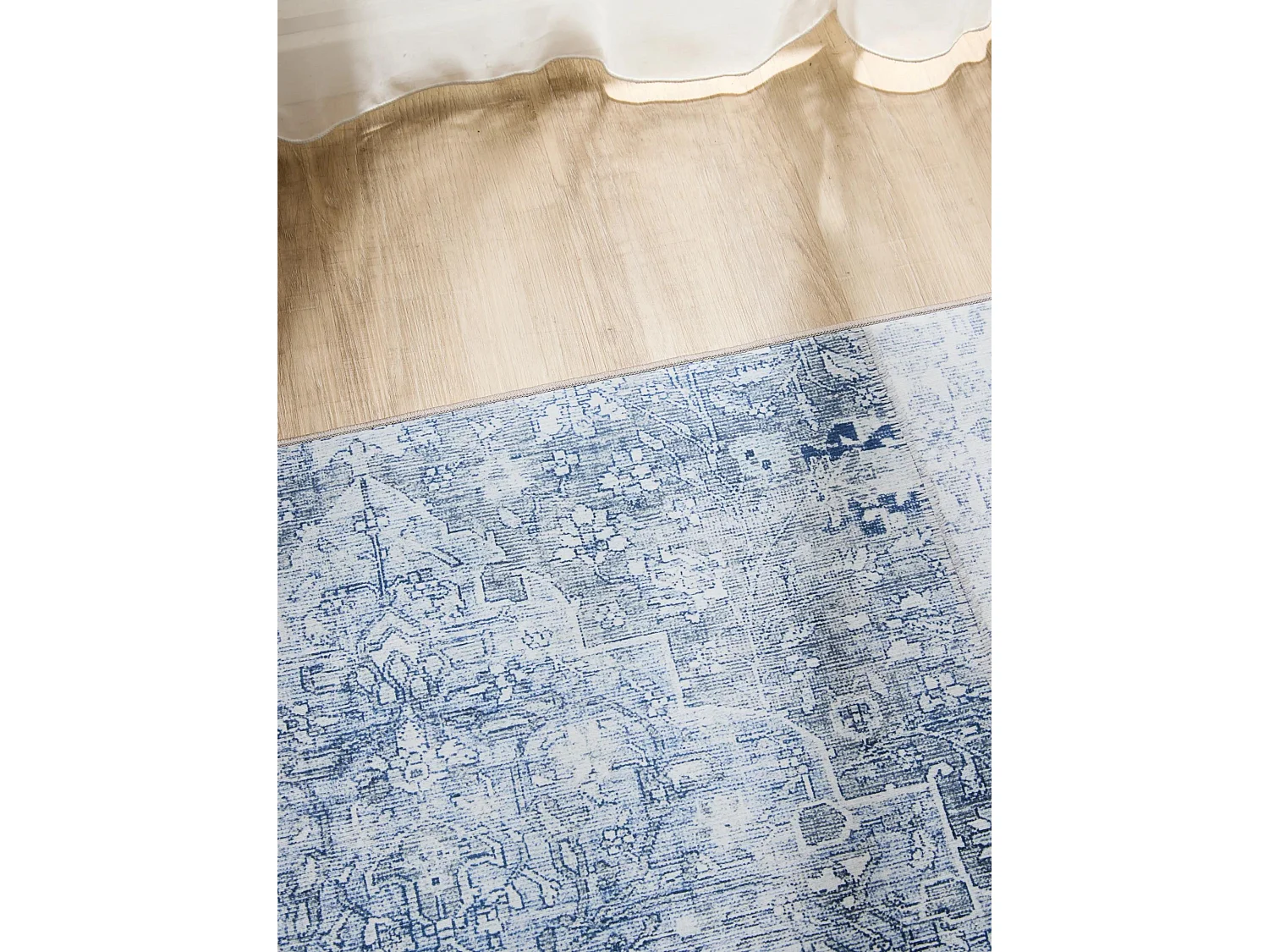 Tapis lavable George Bleu 300x400 cm