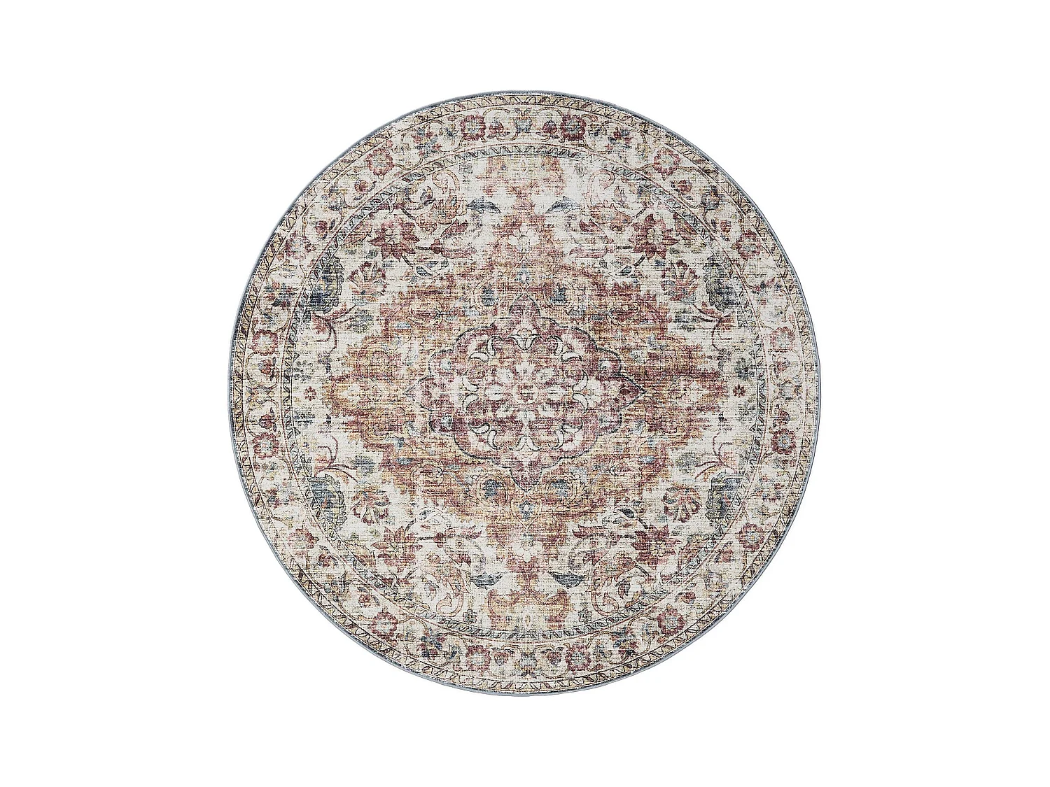Tapis lavable George Multicouleur ø 120 cm rond