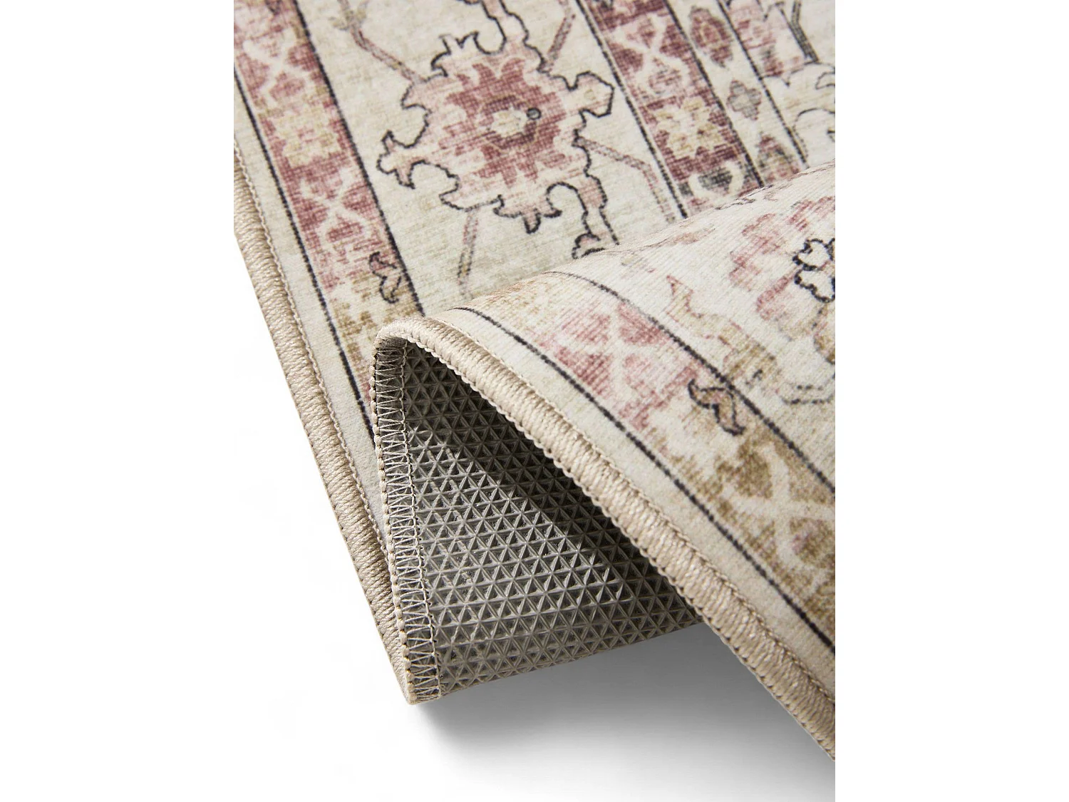 Tapis lavable George Rose/Beige 160x230 cm